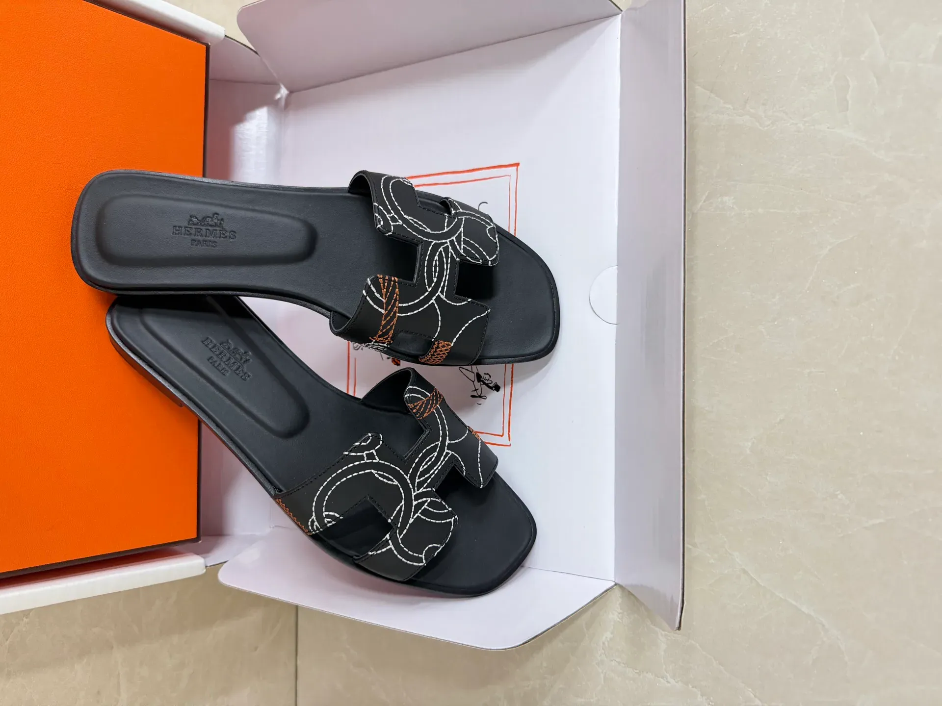 Шлепанцы Женские Hermes 1916416