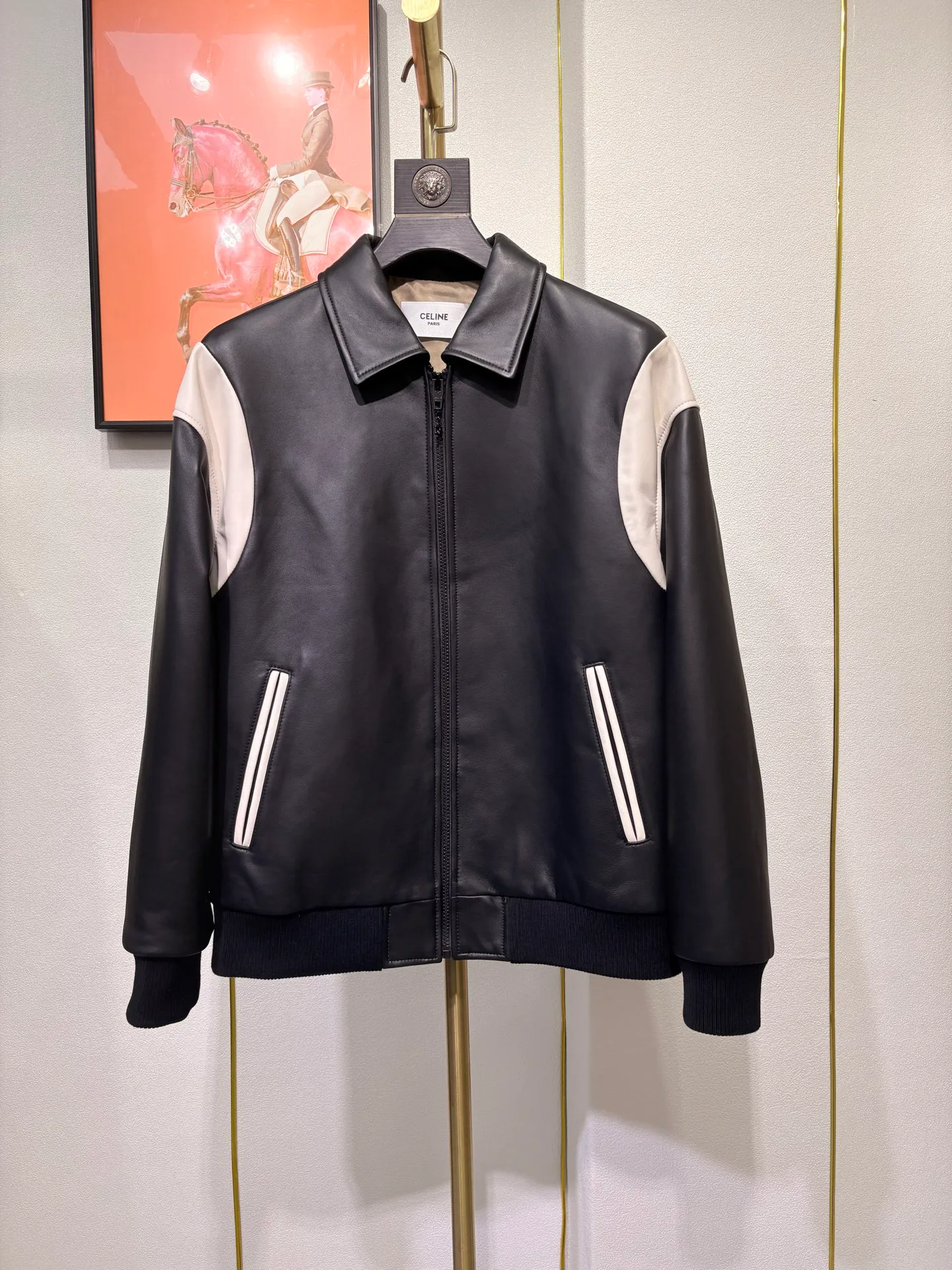 Кожаные Куртки И Дублёнки Мужские Celine 1249507