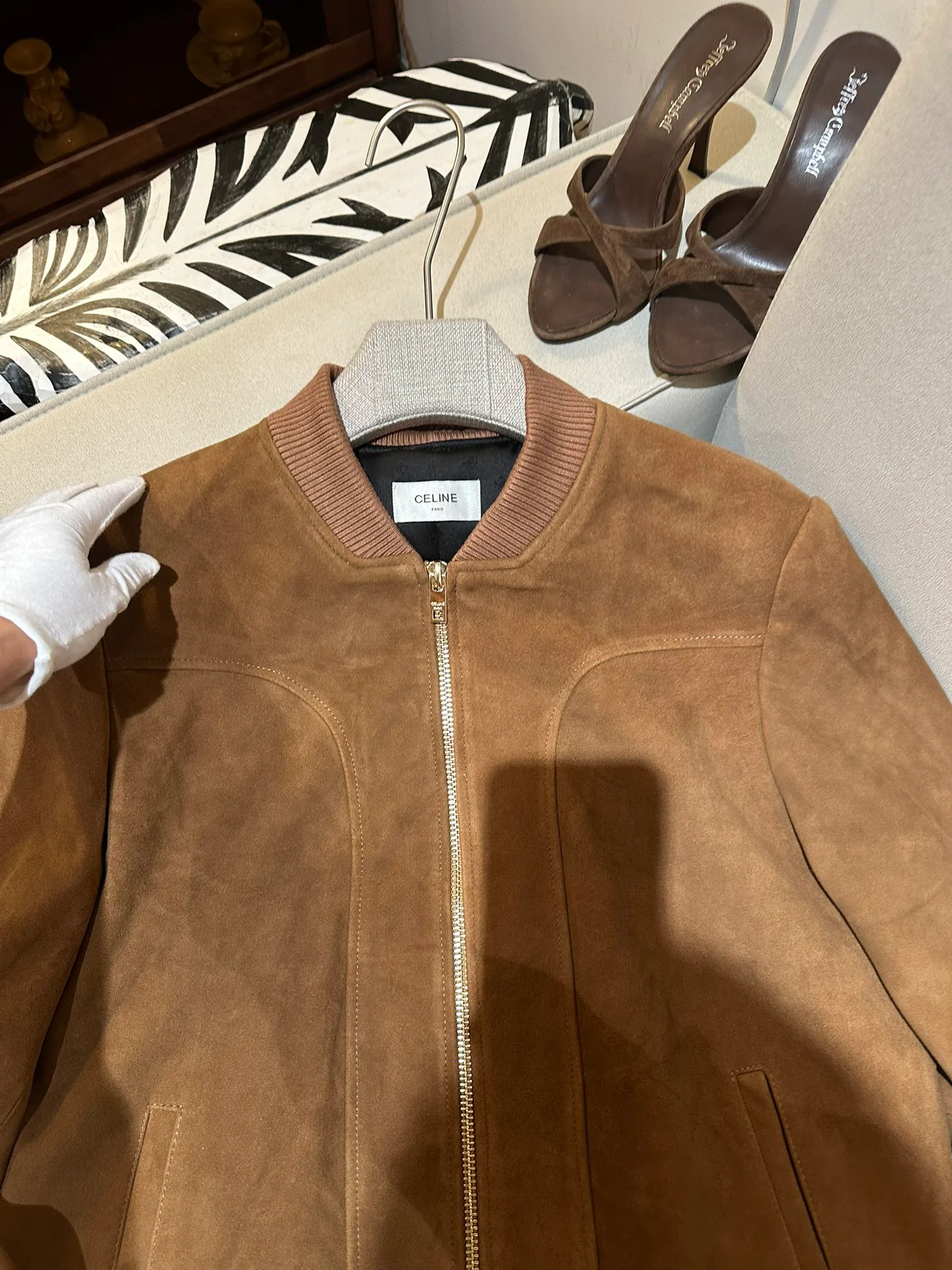 Кожаные Куртки И Дублёнки Женские Celine 13108251