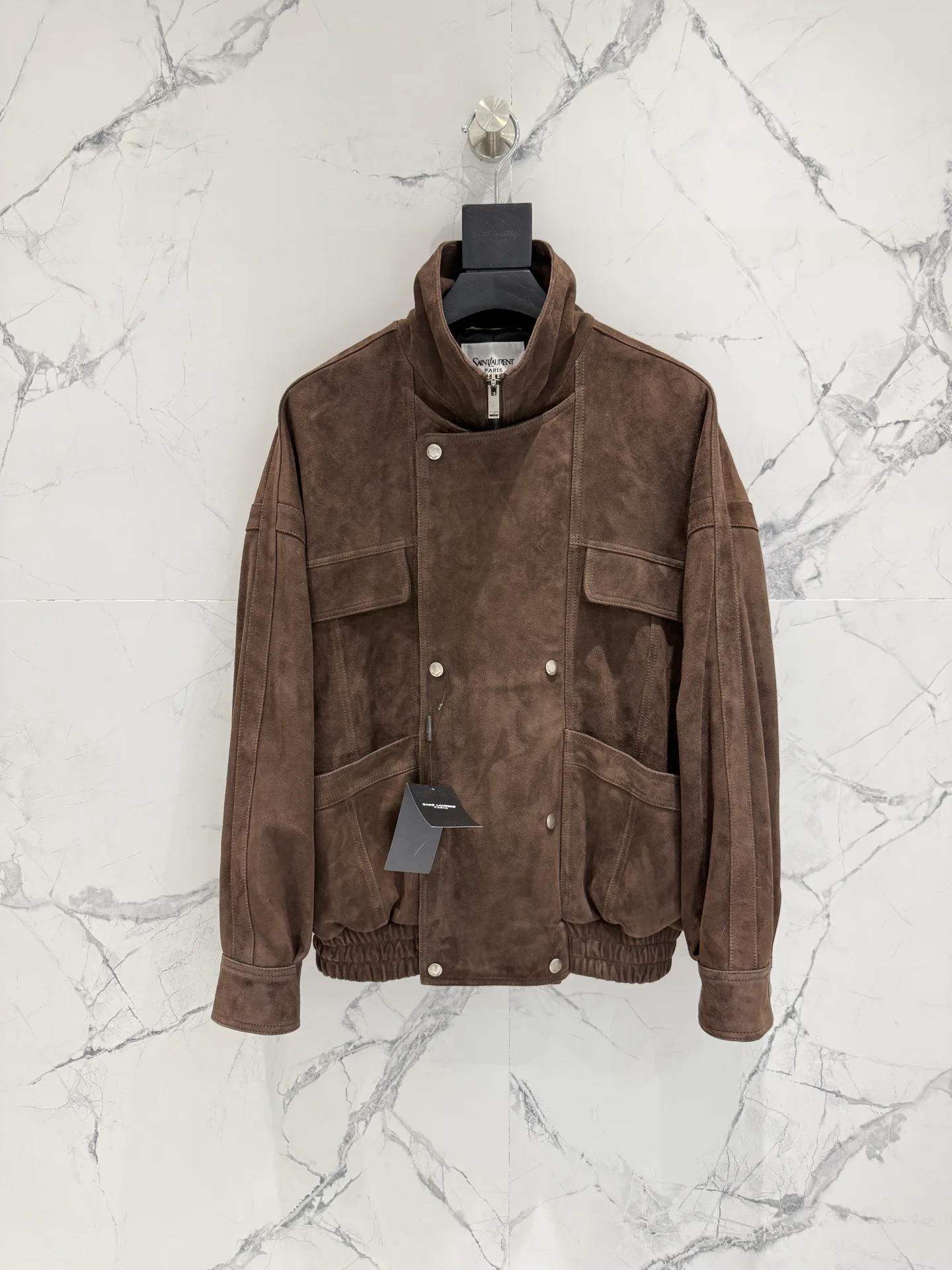 Кожаные Куртки И Дублёнки Женские Saint Laurent 6537786