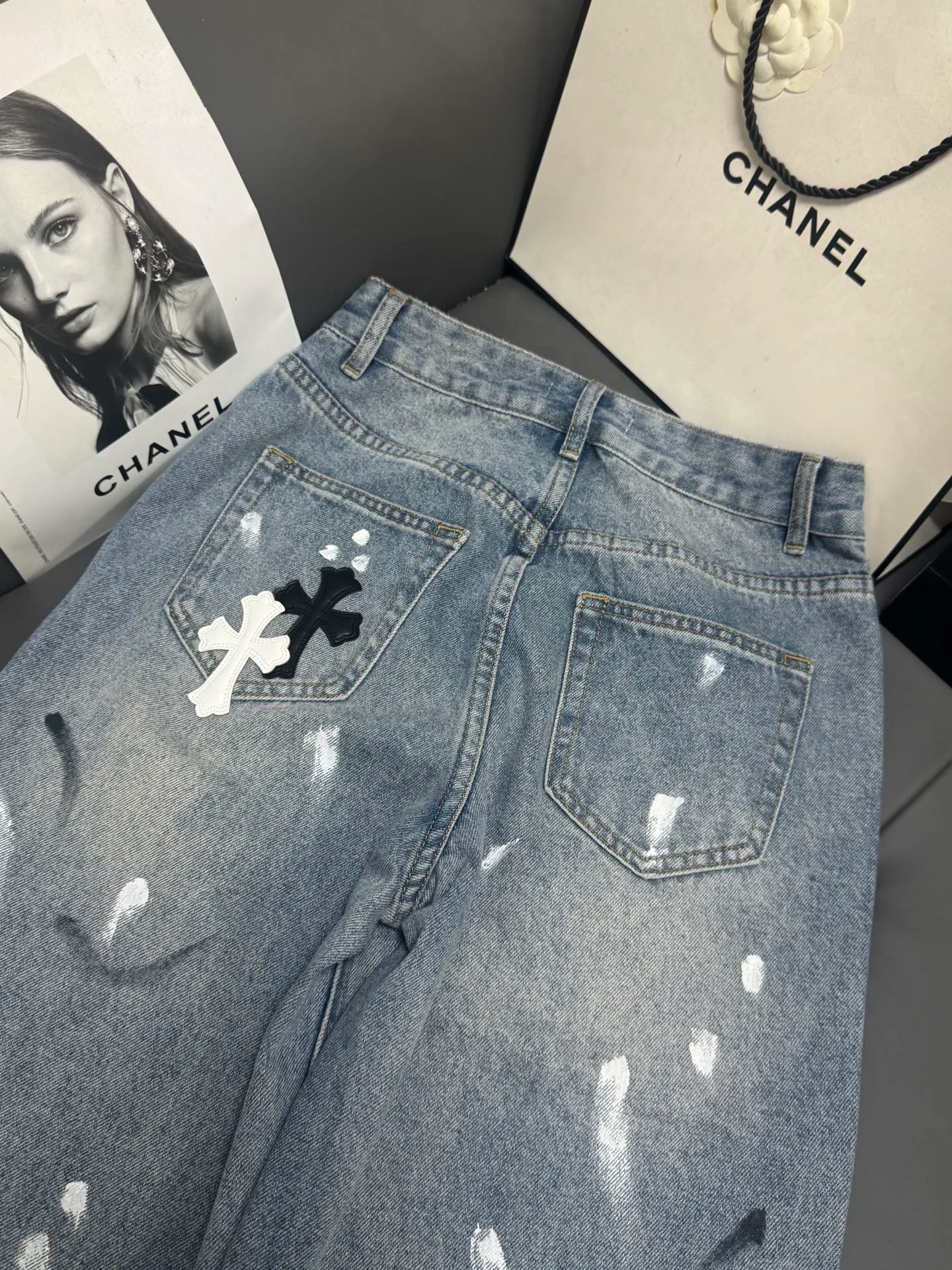 Джинсы Женские Chrome Hearts 11150325