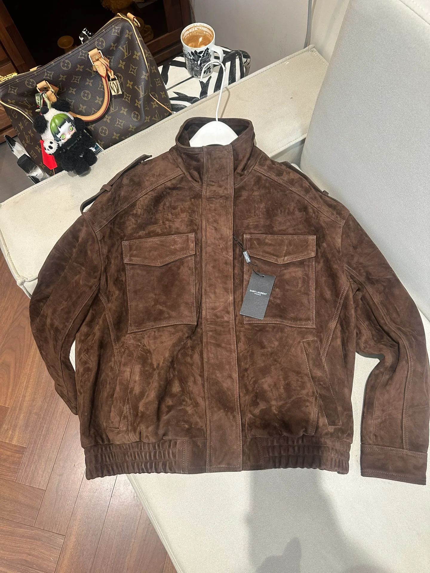 Кожаные Куртки И Дублёнки Женские Saint Laurent 11735644