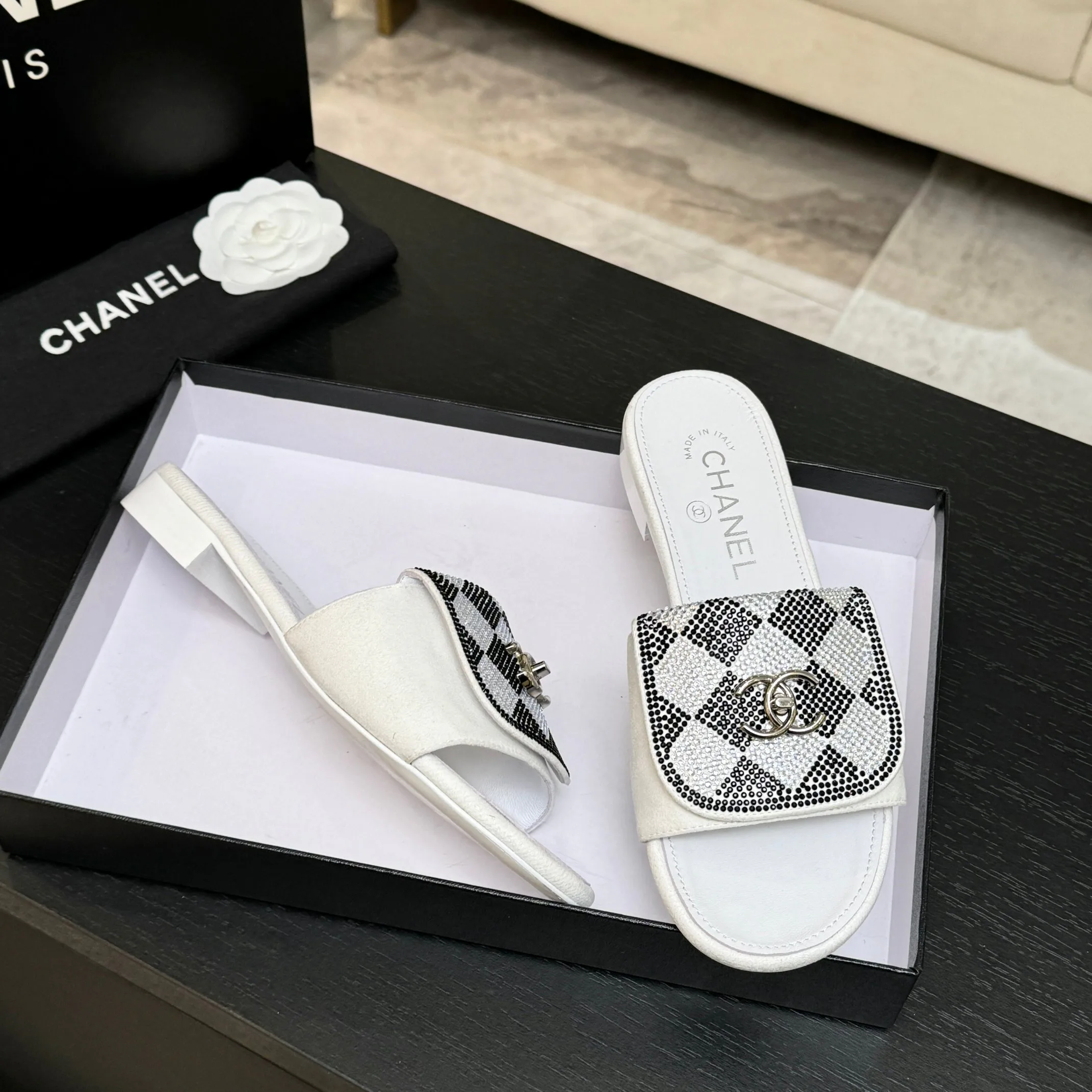 Шлепанцы Женские Chanel 1468226