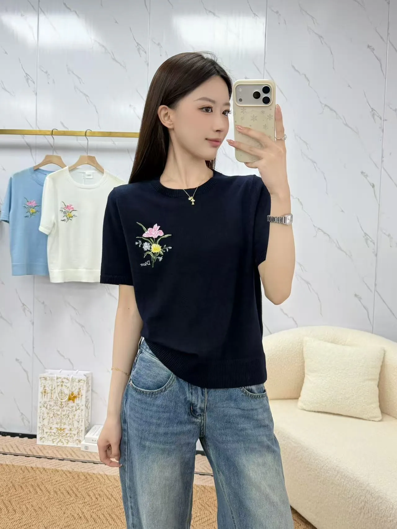 Футболки Женские Christian Dior 13340336