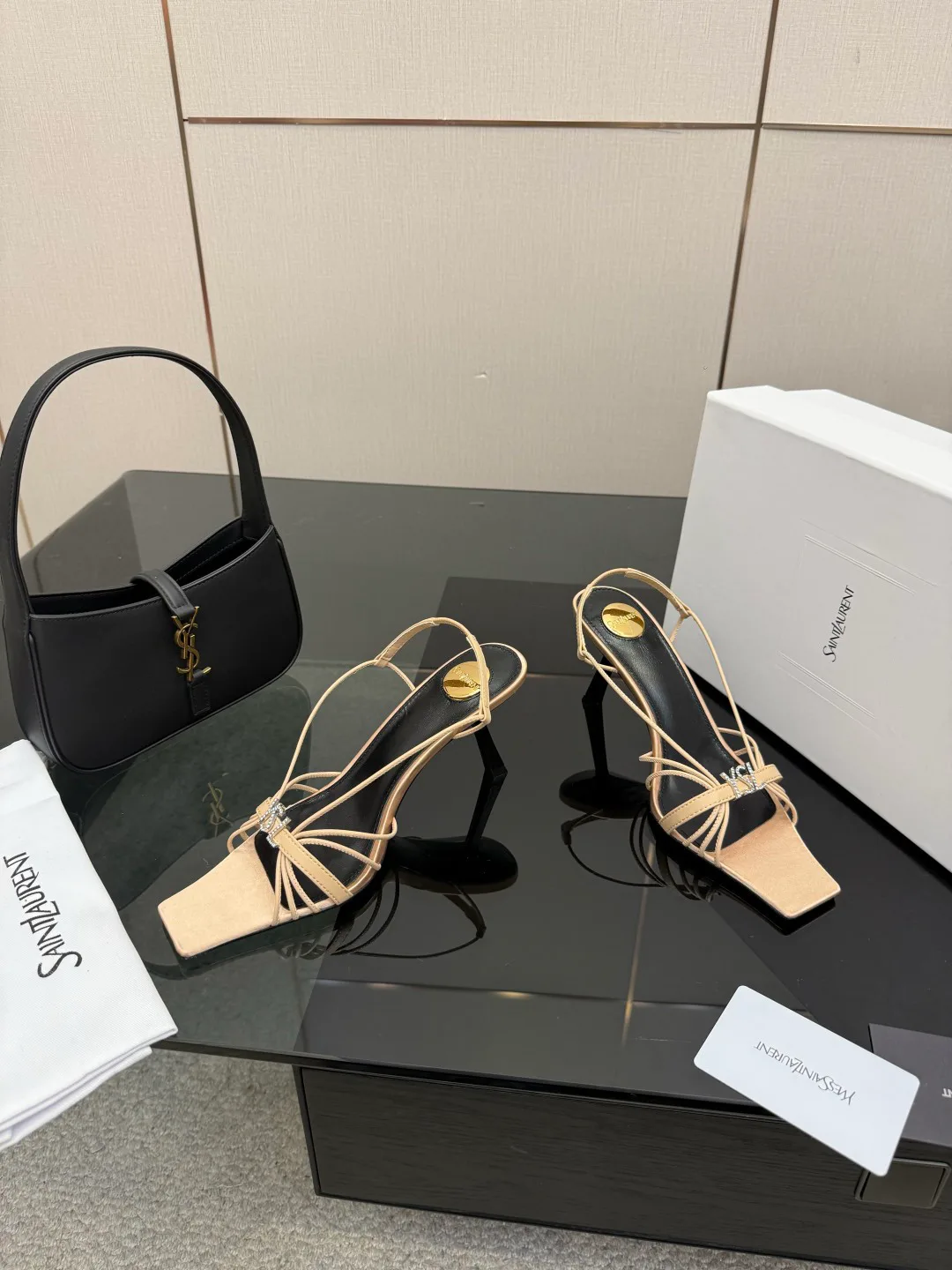 Босоножки Женские Saint Laurent 9632698