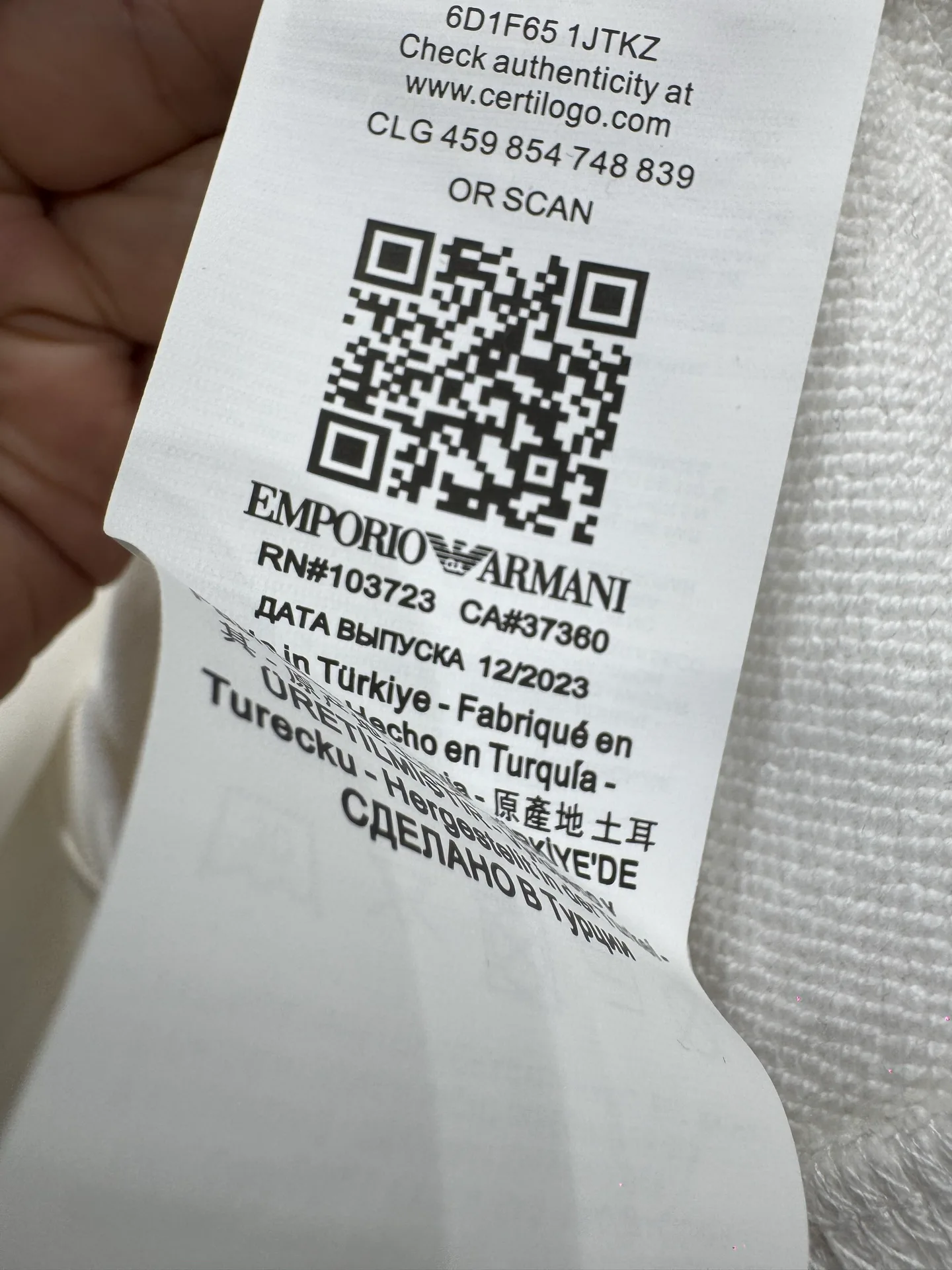 Свитшоты И Худи Мужские Armani 18653354