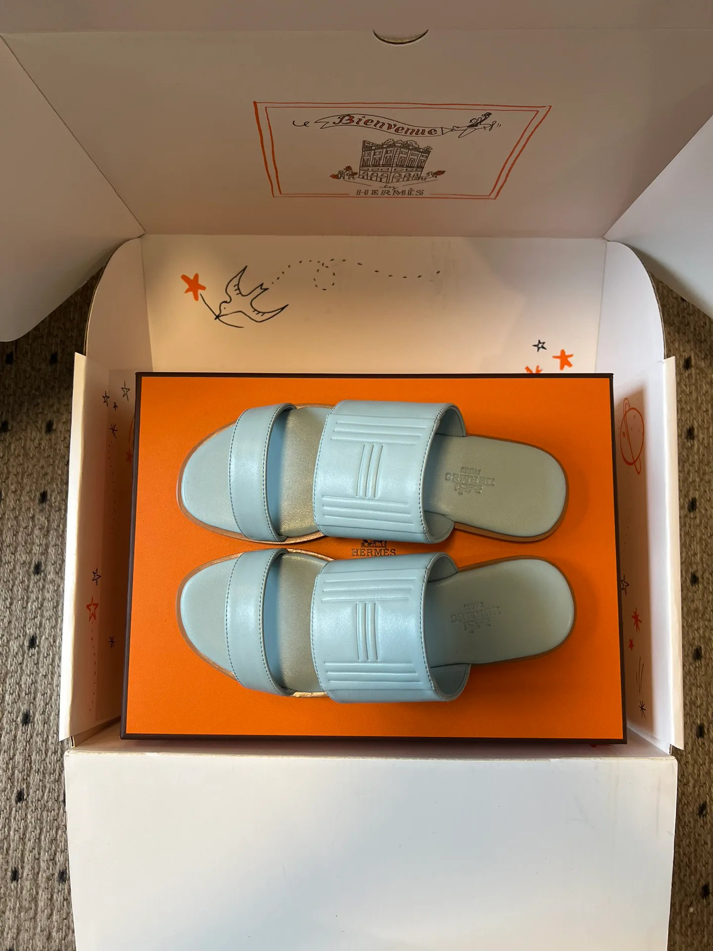 Шлепанцы Женские Hermes 10209588