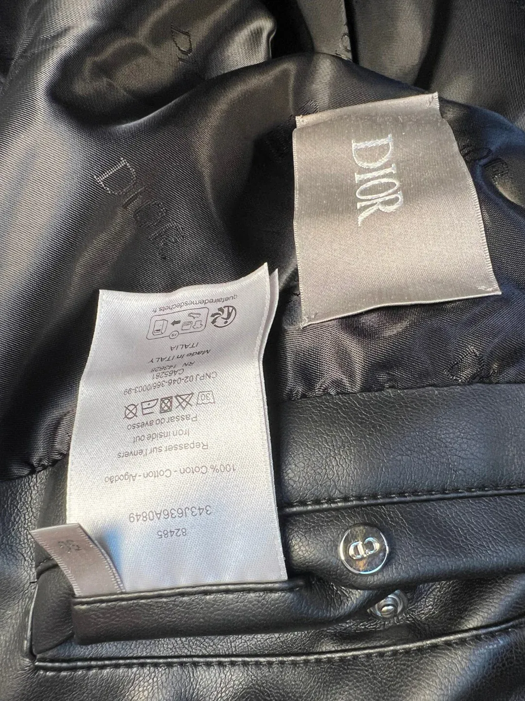 Кожаные Куртки И Дублёнки Мужские Christian Dior 5066964