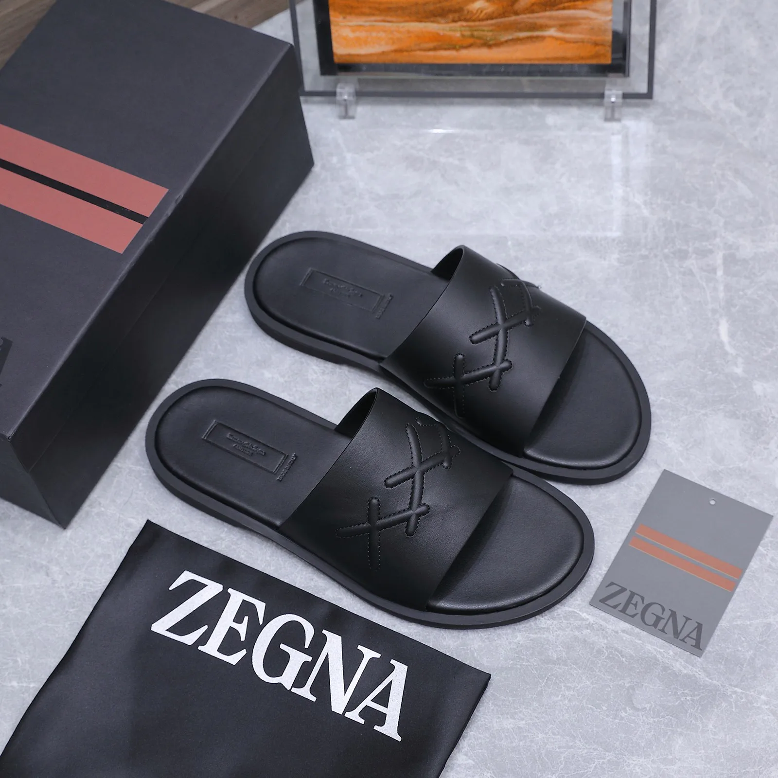 Шлепанцы Мужские Zegna 17514993