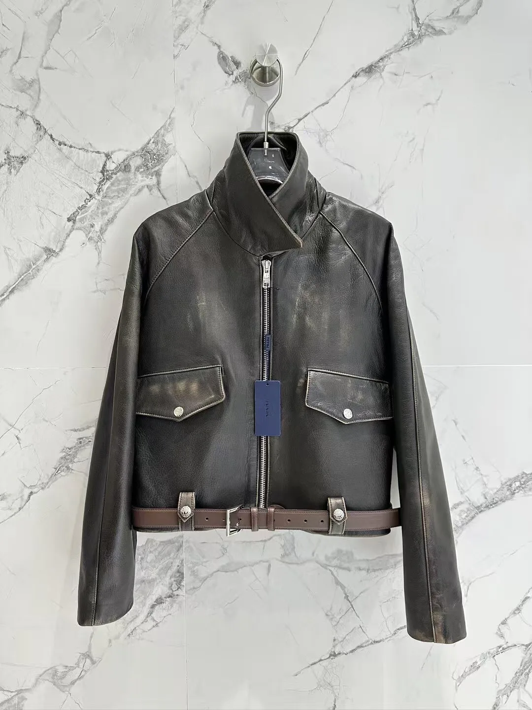 Кожаные Куртки И Дублёнки Женские Prada 13186430