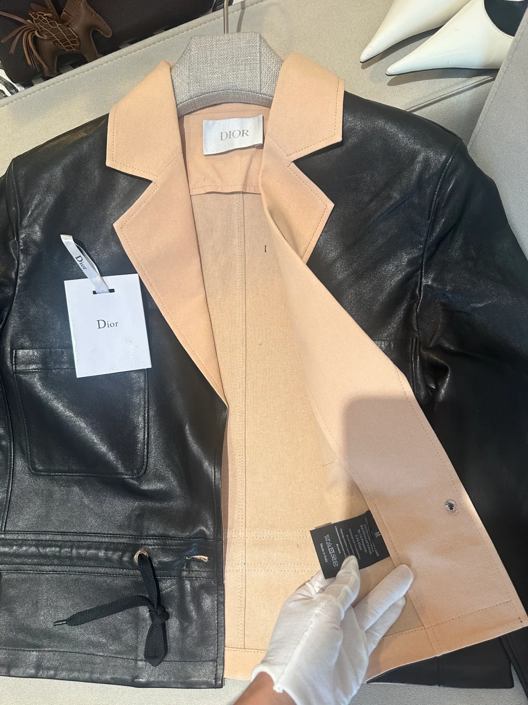 Кожаные Куртки И Дублёнки Женские Christian Dior 17766320