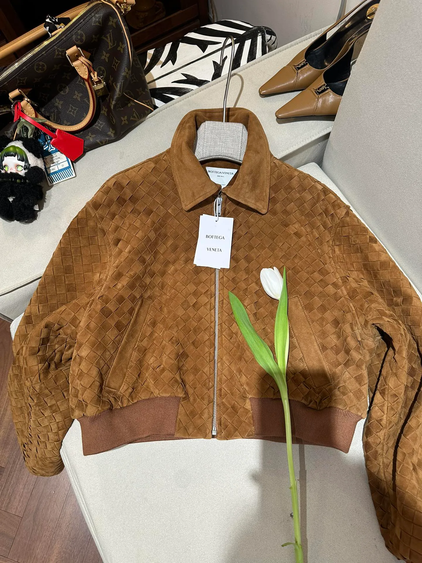 Кожаные Куртки И Дублёнки Женские Bottega Veneta 11679726