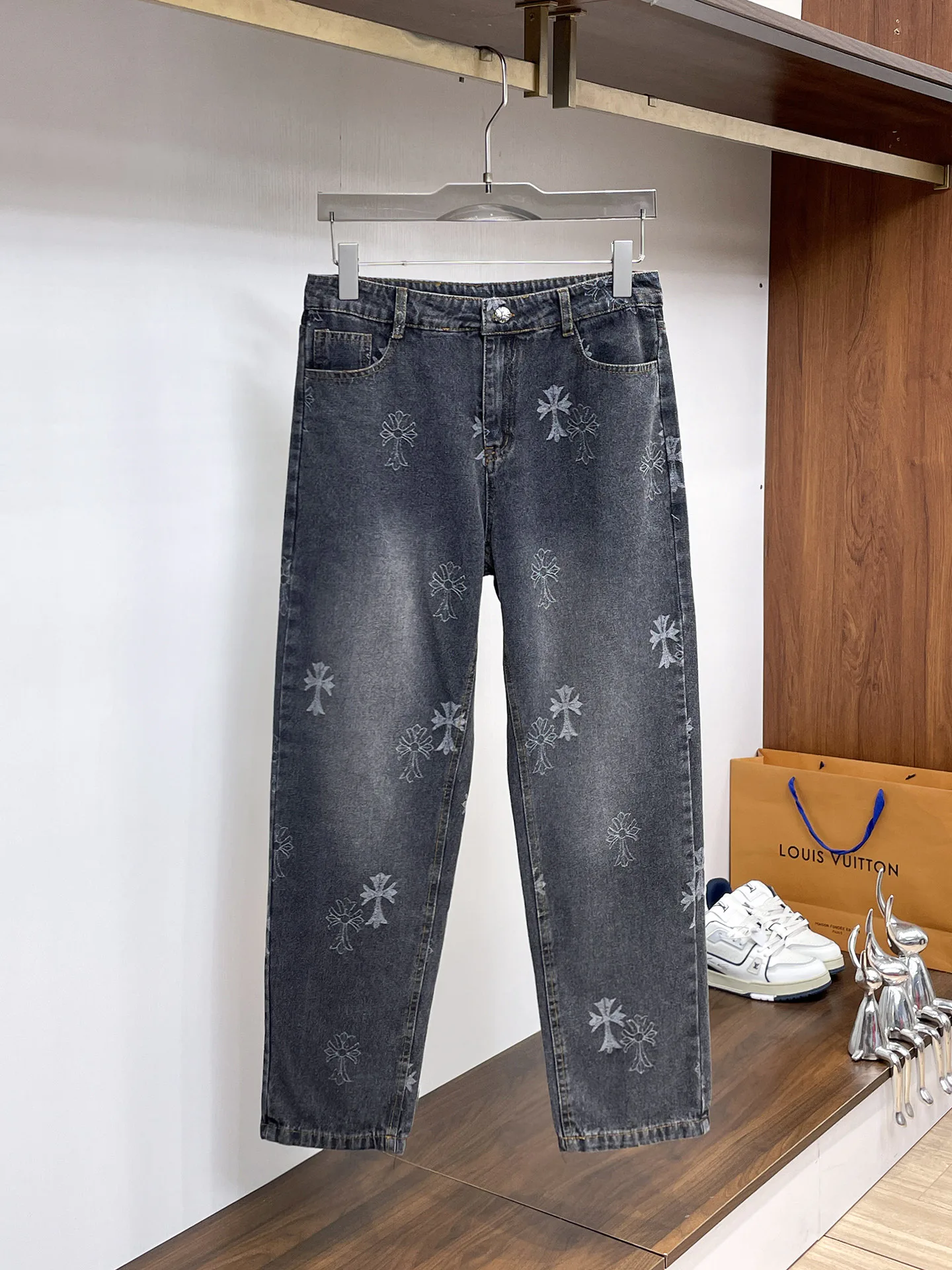Джинсы Мужские Chrome Hearts 18345659
