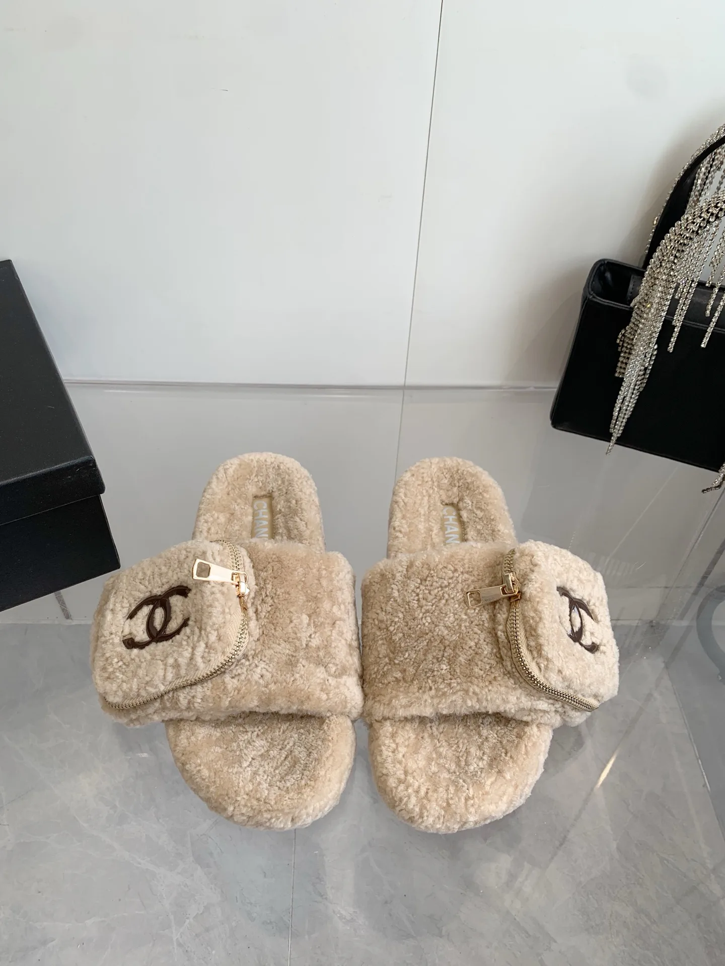 Тапочки Женские Chanel 65594