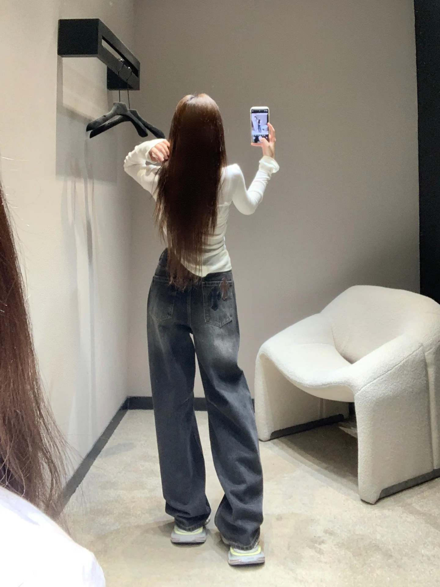 Джинсы Женские Chrome Hearts 90627