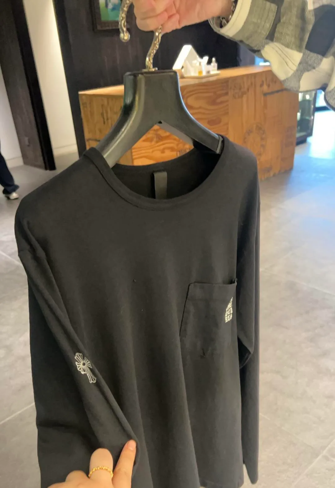 Лонгсливы Мужские Chrome Hearts 9854088