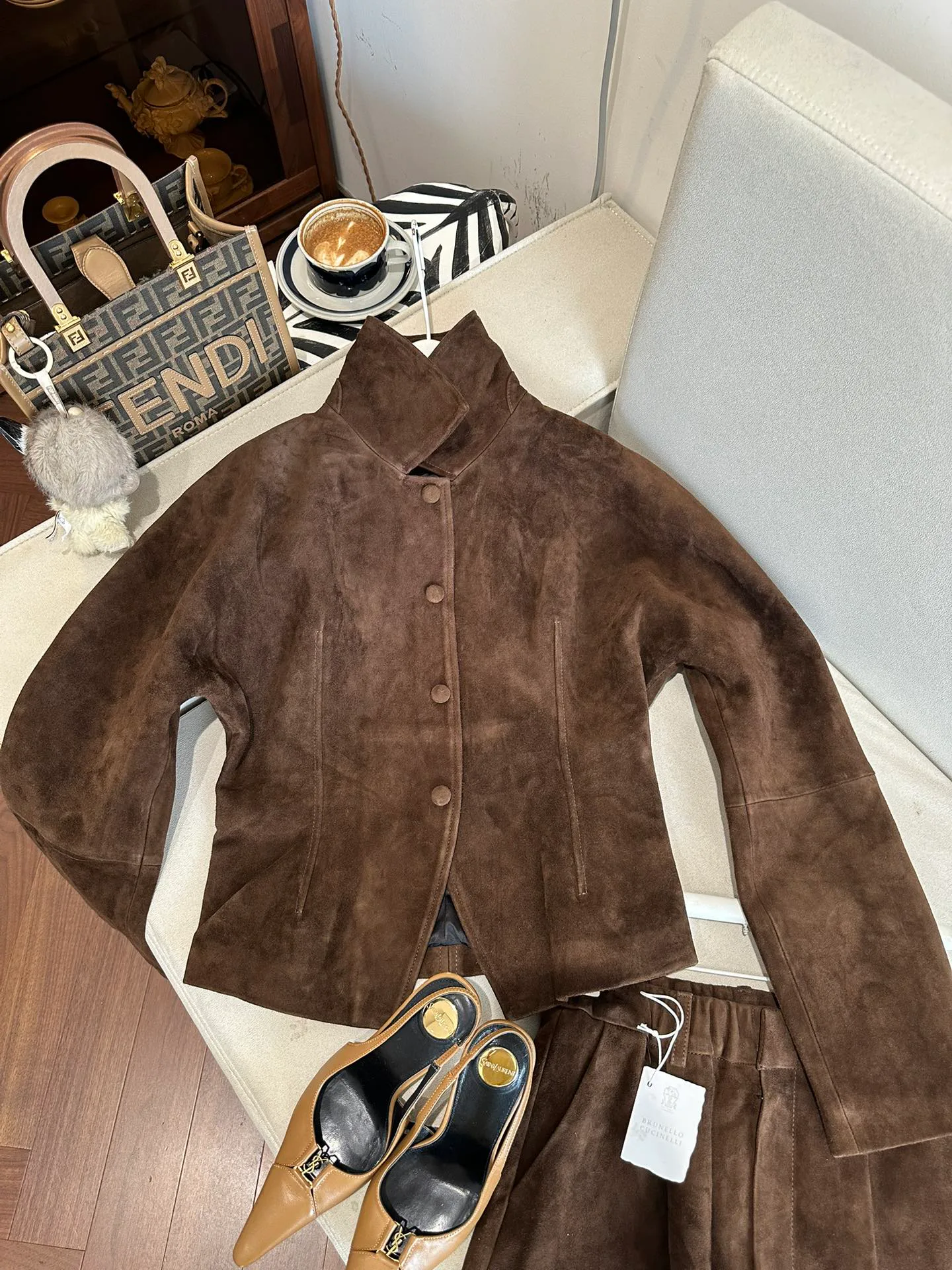 Кожаные Куртки И Дублёнки Женские Brunello Cucinelli 5279911