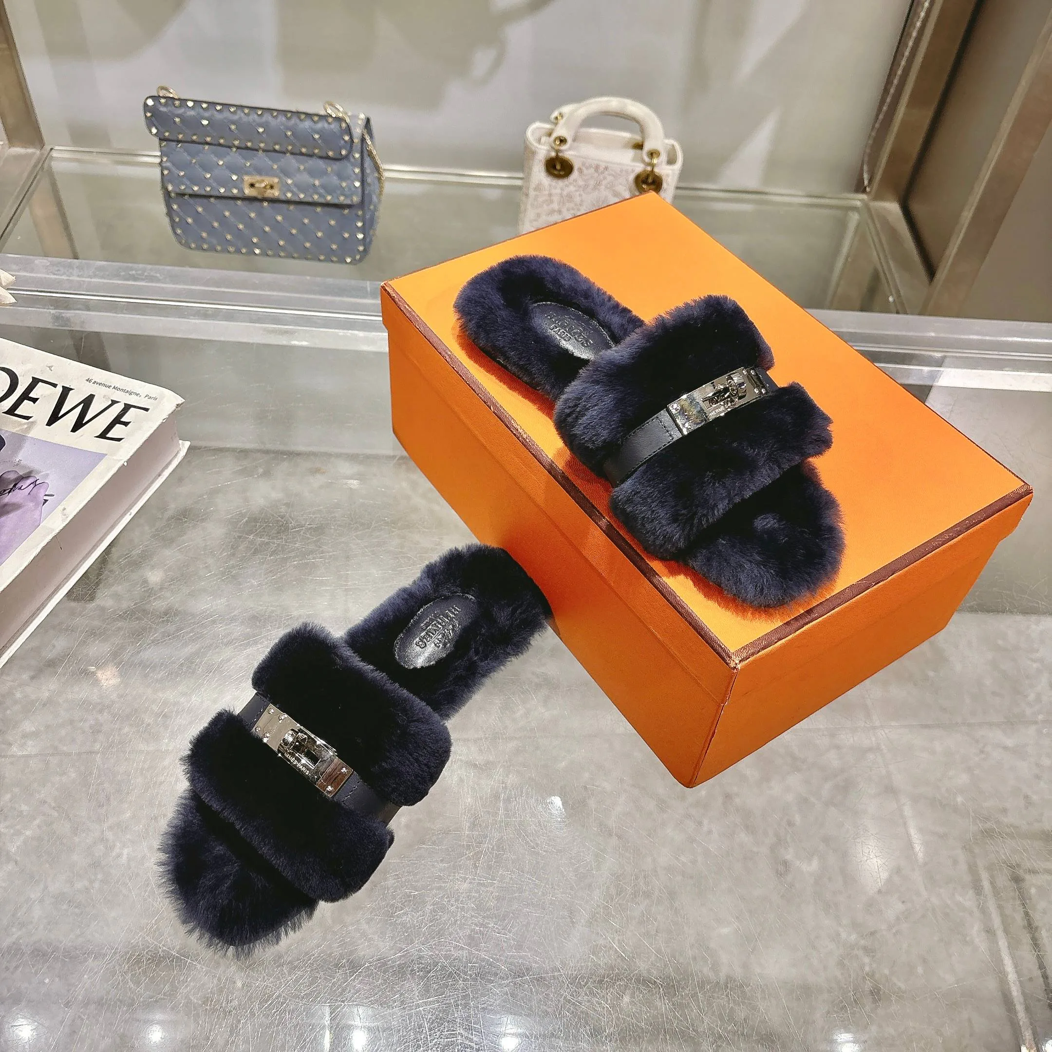 Тапочки Женские Hermes 17949065