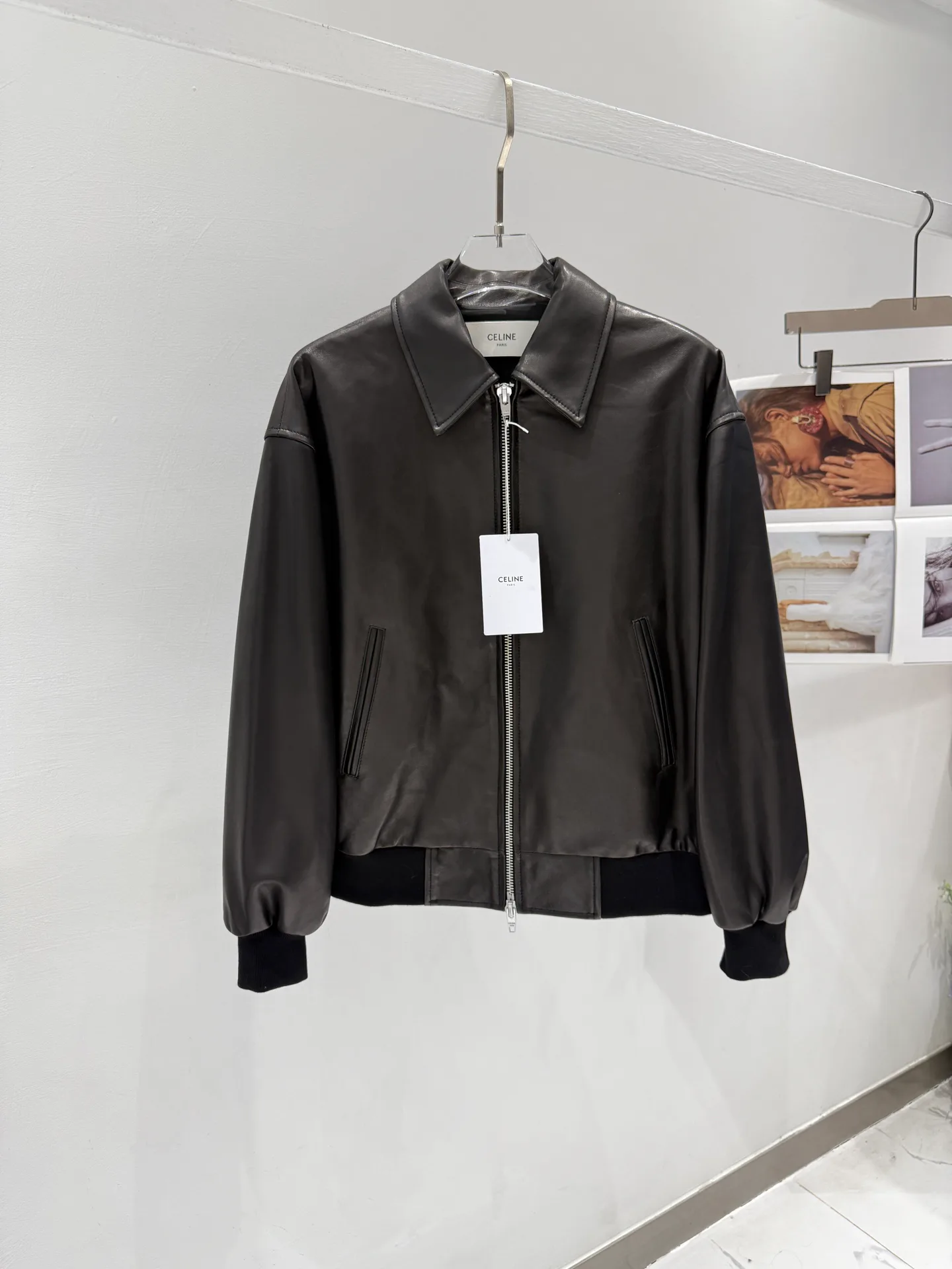 Кожаные Куртки И Дублёнки Женские Celine 11759326