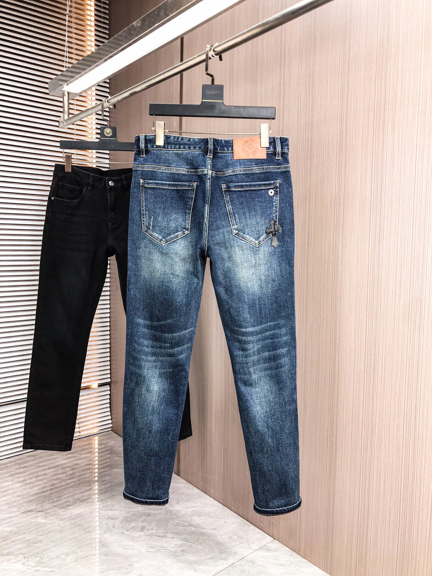 Джинсы Мужские Chrome Hearts 6046321