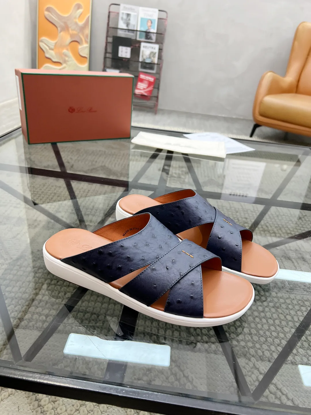 Шлепанцы Мужские Loro Piana 20483