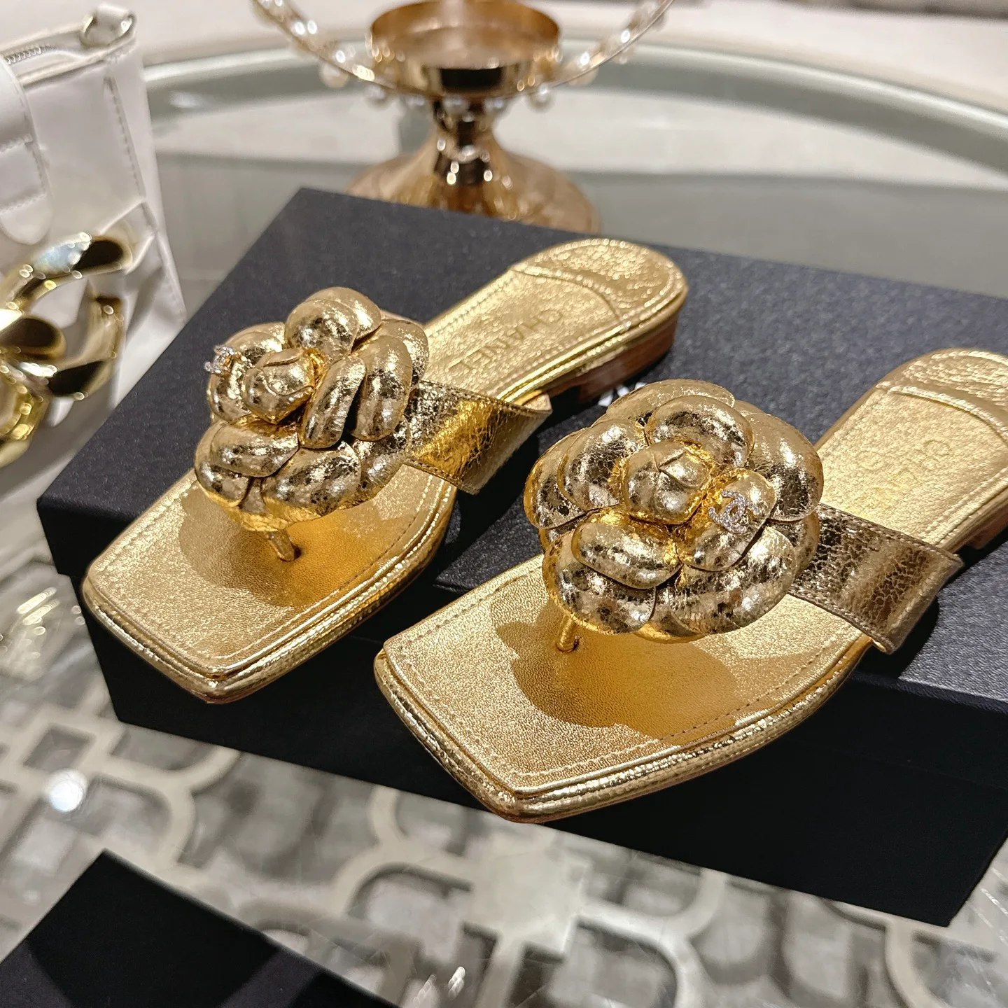 Шлепанцы Женские Chanel 12696621
