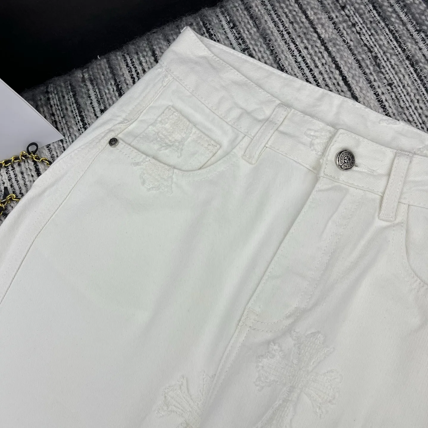 Джинсы Женские Chrome Hearts 4704724