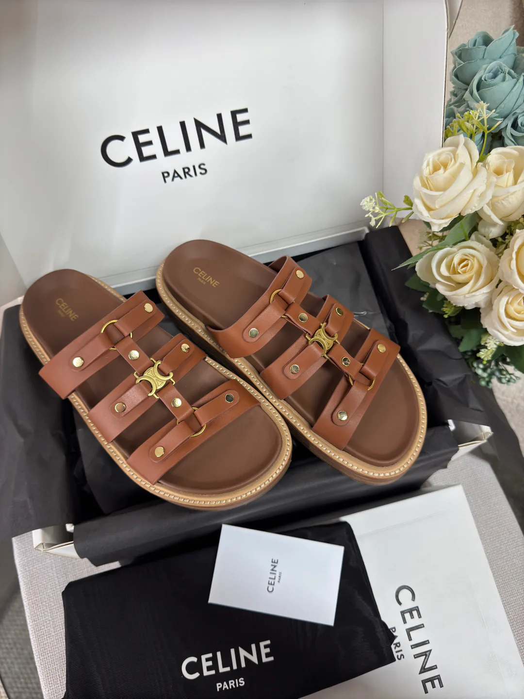 Шлепанцы Женские Celine 11057