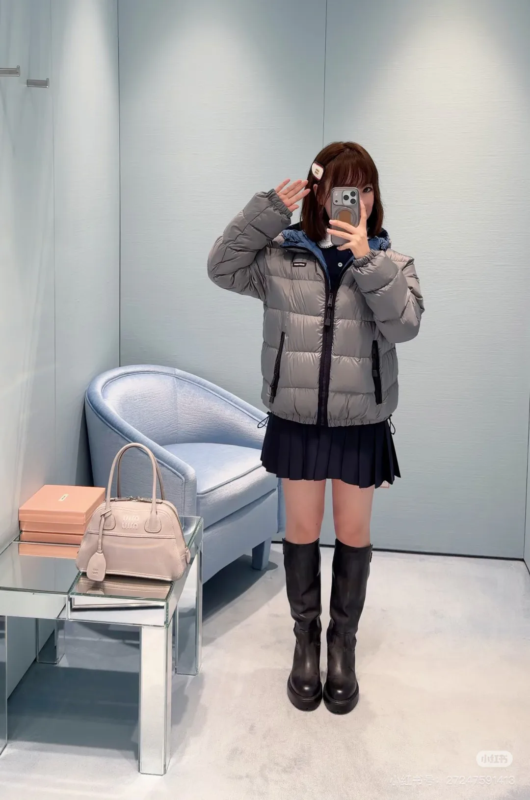 Куртки И Пуховики Женские Miu Miu 18221113
