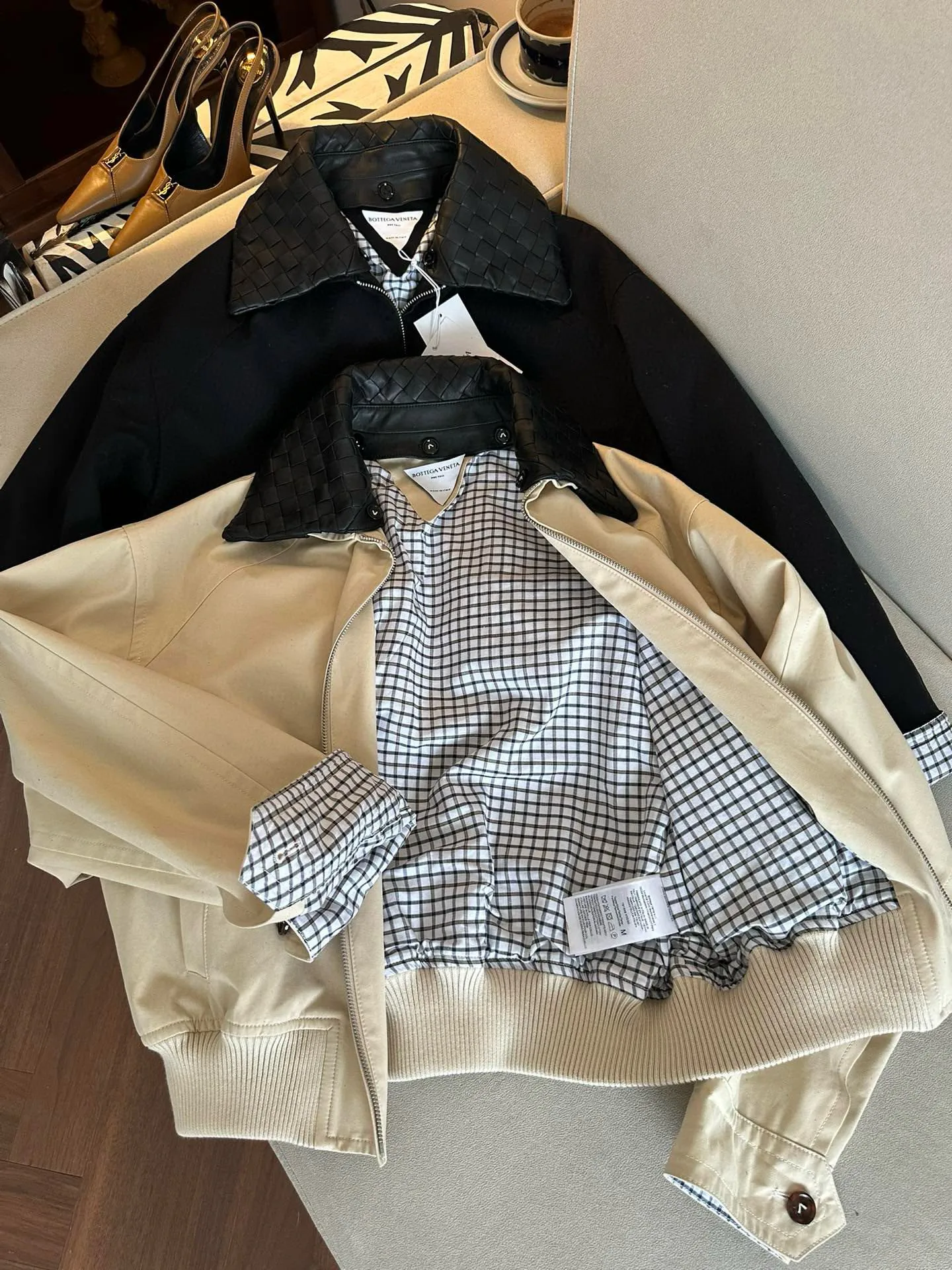 Кожаные Куртки И Дублёнки Женские Bottega Veneta 10817698