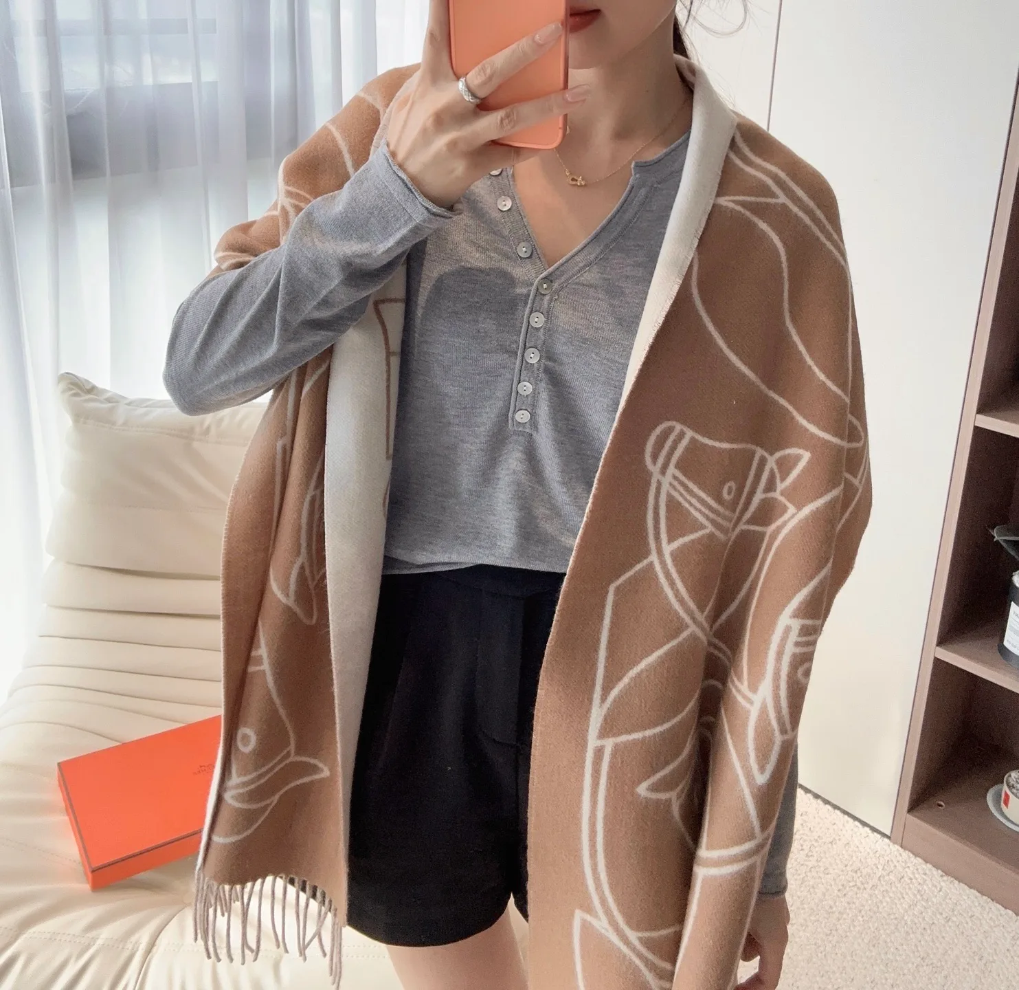 Шарфы Hermes 18105402