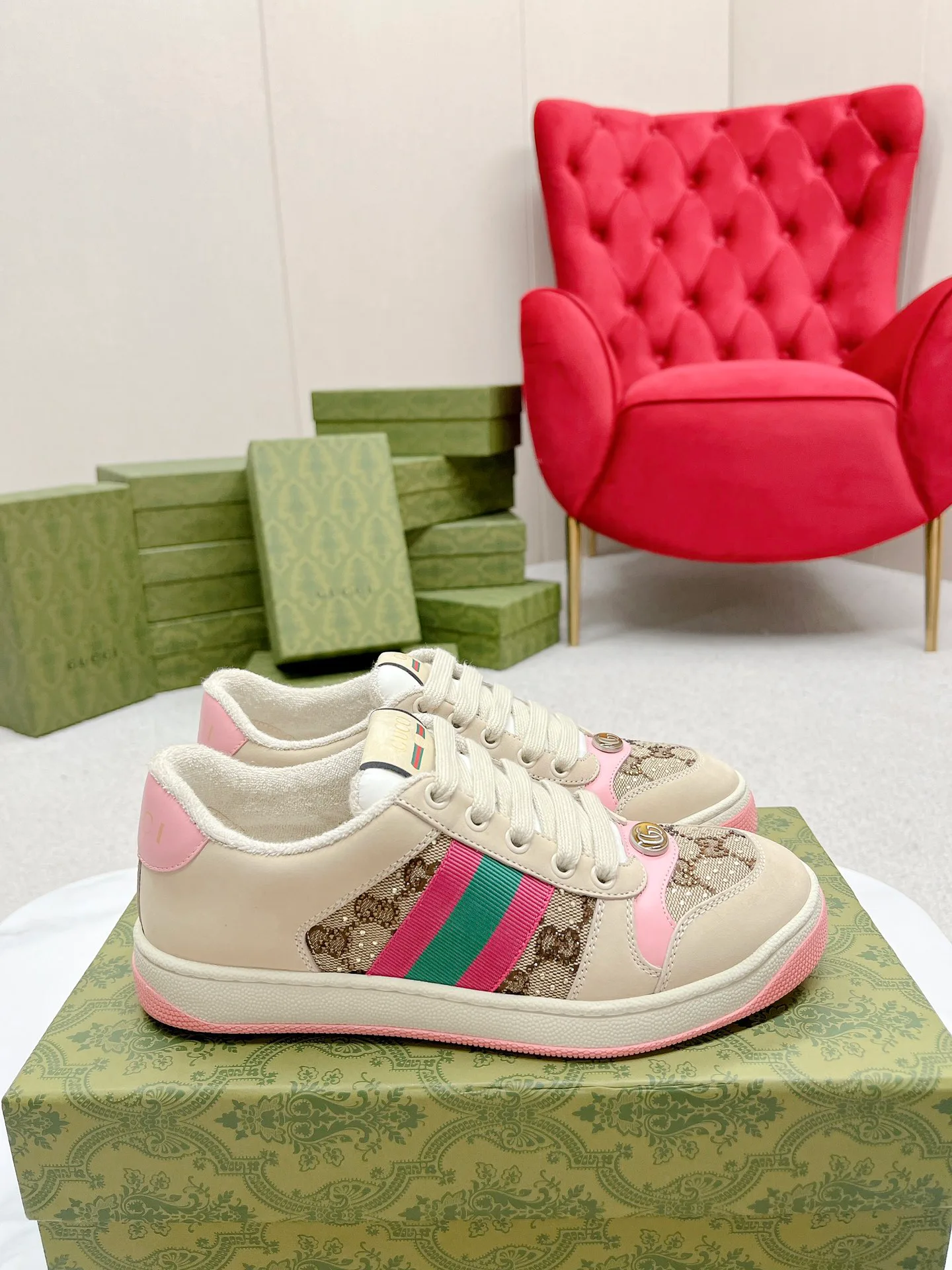 Кеды Женские Gucci 4784249