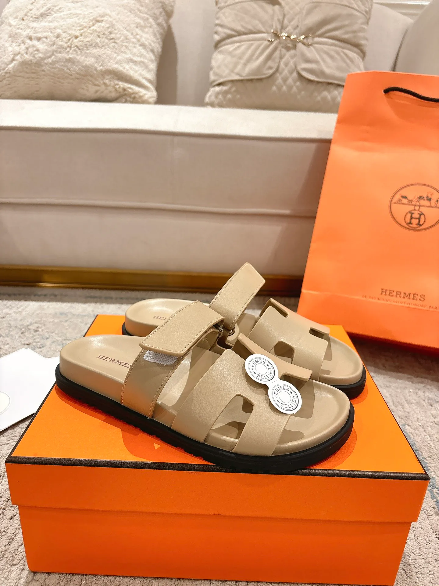 Шлепанцы Женские Hermes 12874744