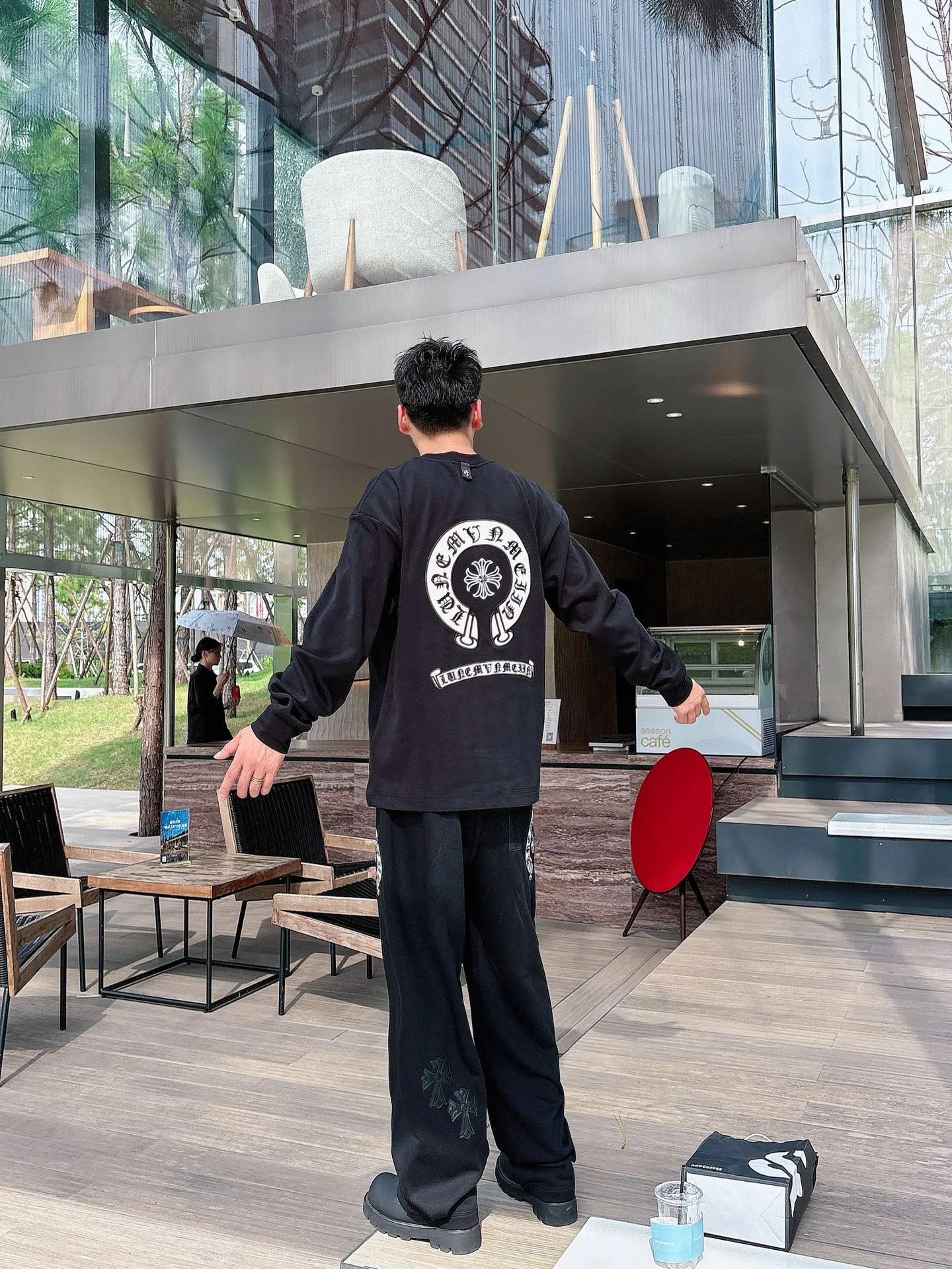 Лонгсливы Мужские Chrome Hearts 787761