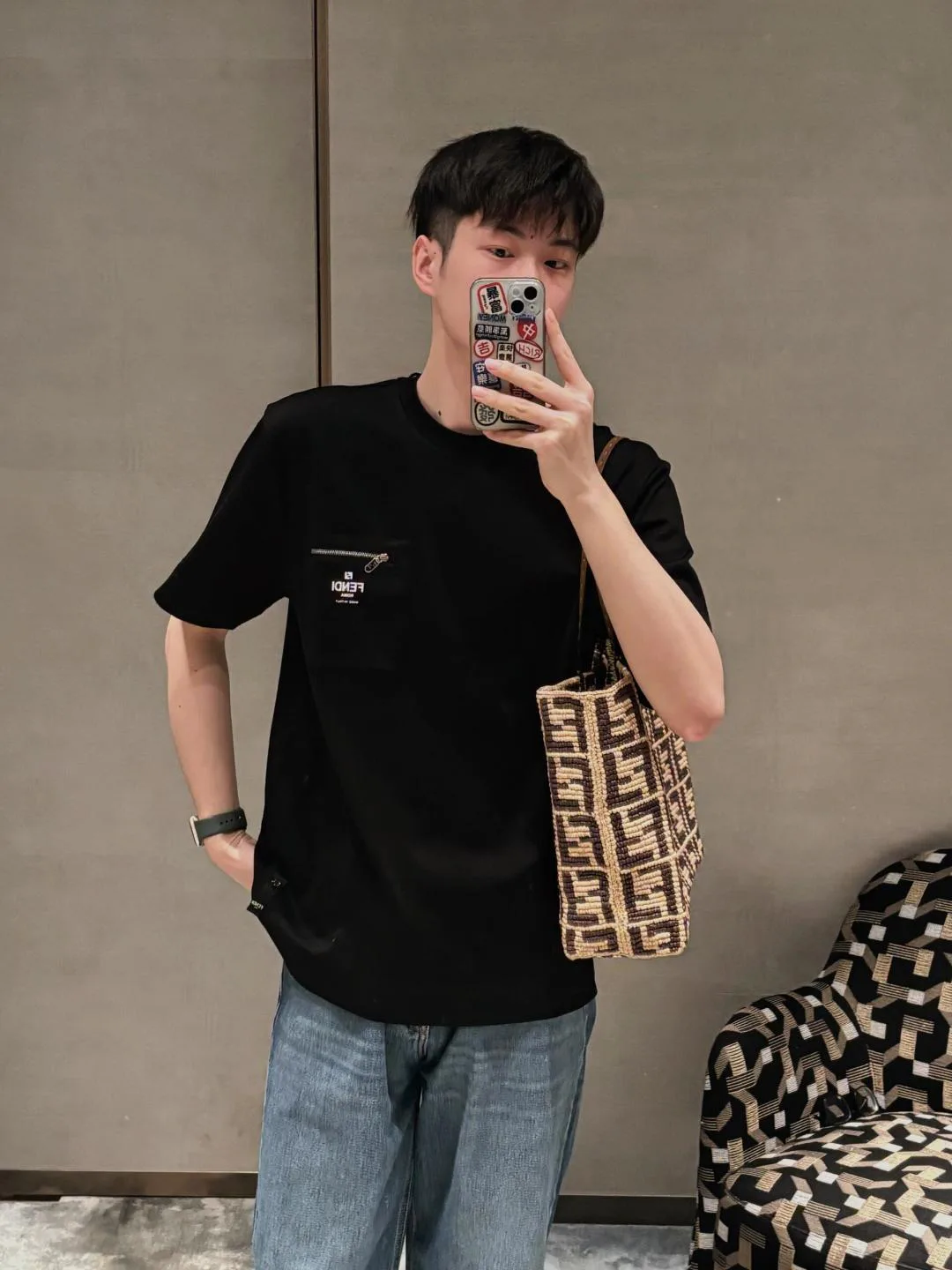 Футболки Мужские Fendi 5405709