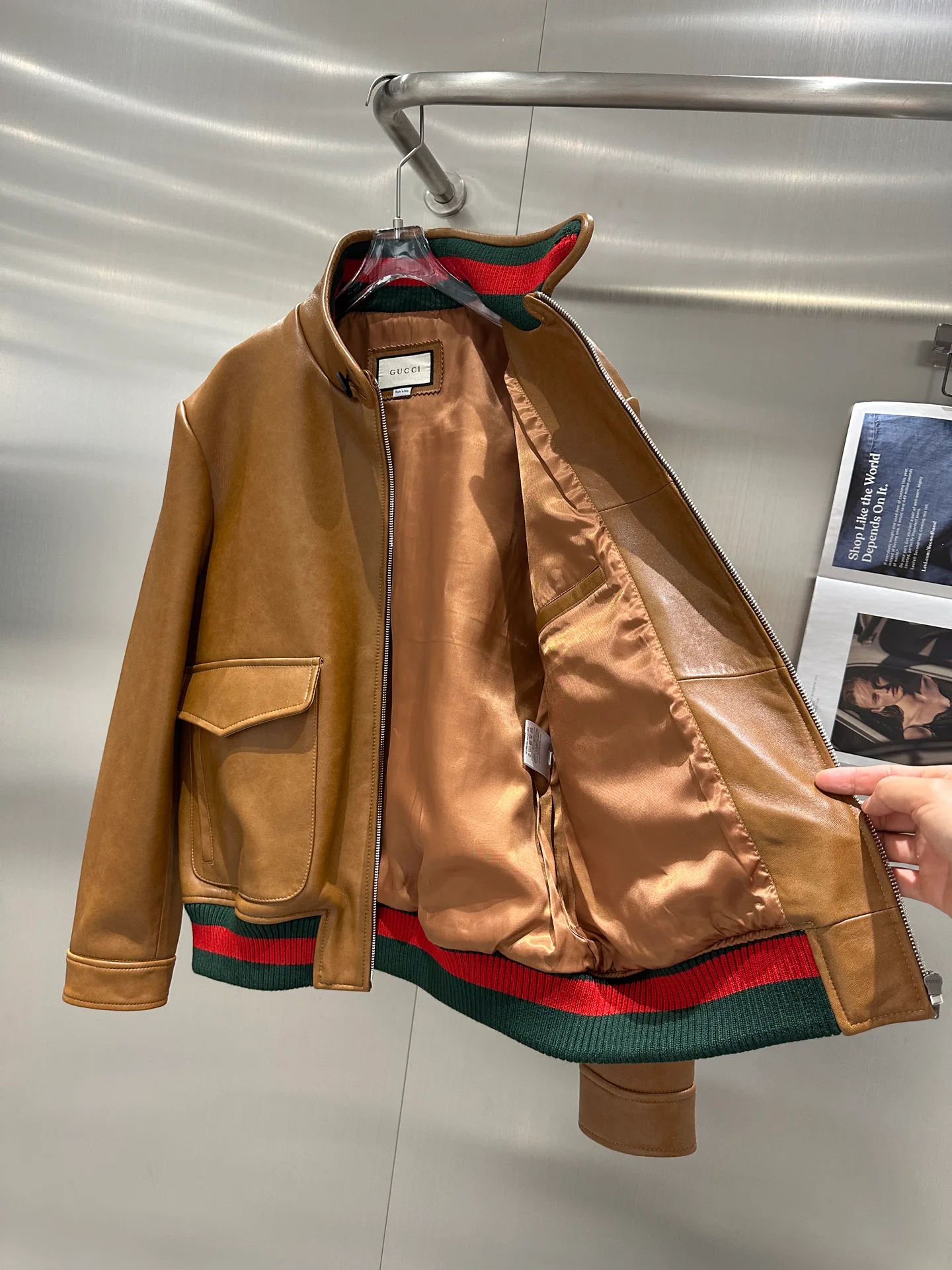 Кожаные Куртки И Дублёнки Мужские Gucci 11181064
