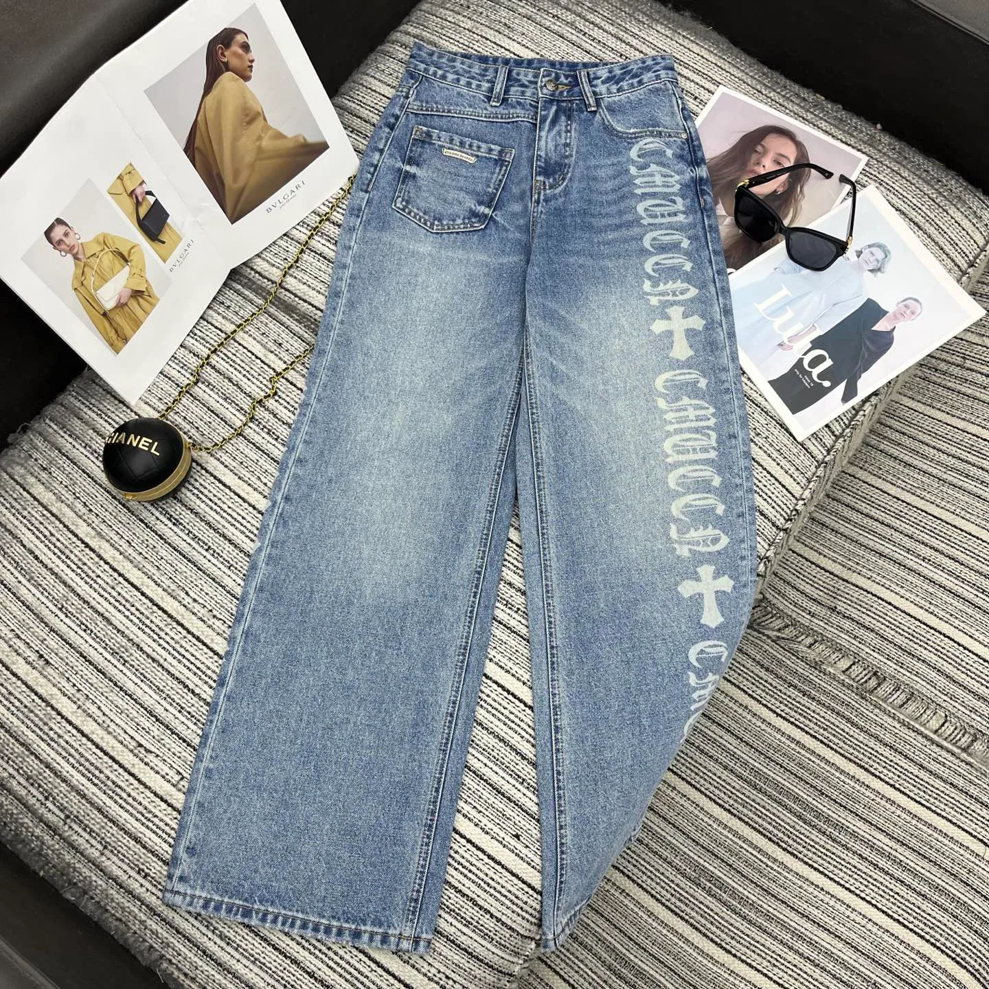 Джинсы Женские Chrome Hearts 1760526