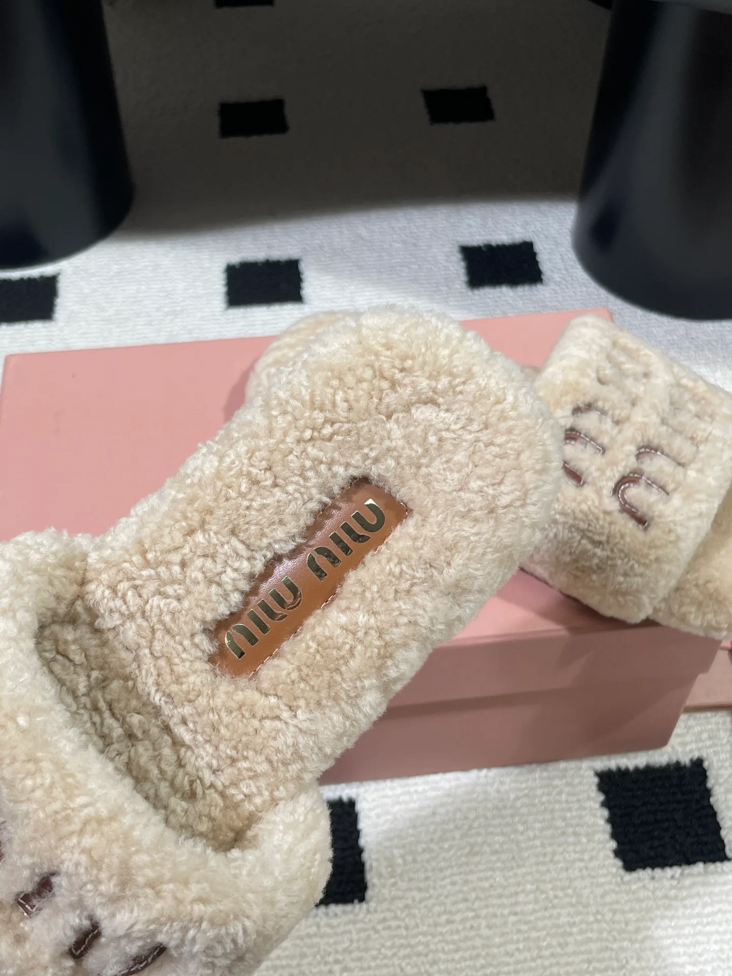 Тапочки Женские Miu Miu 177390