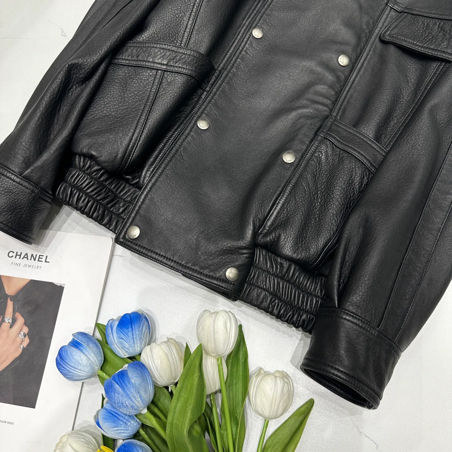 Кожаные Куртки И Дублёнки Женские Saint Laurent 11544767