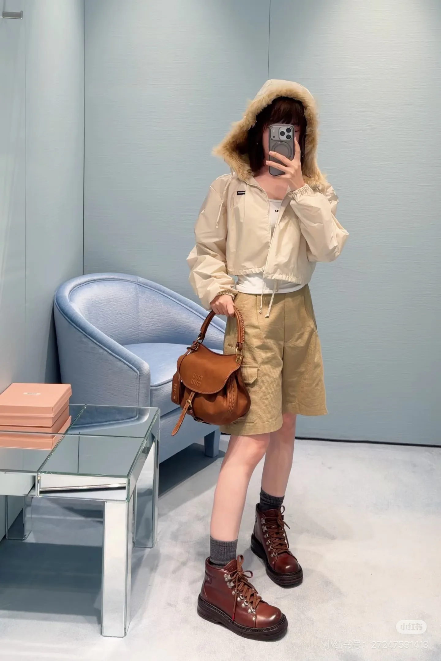 Куртки И Пуховики Женские Miu Miu 18108321