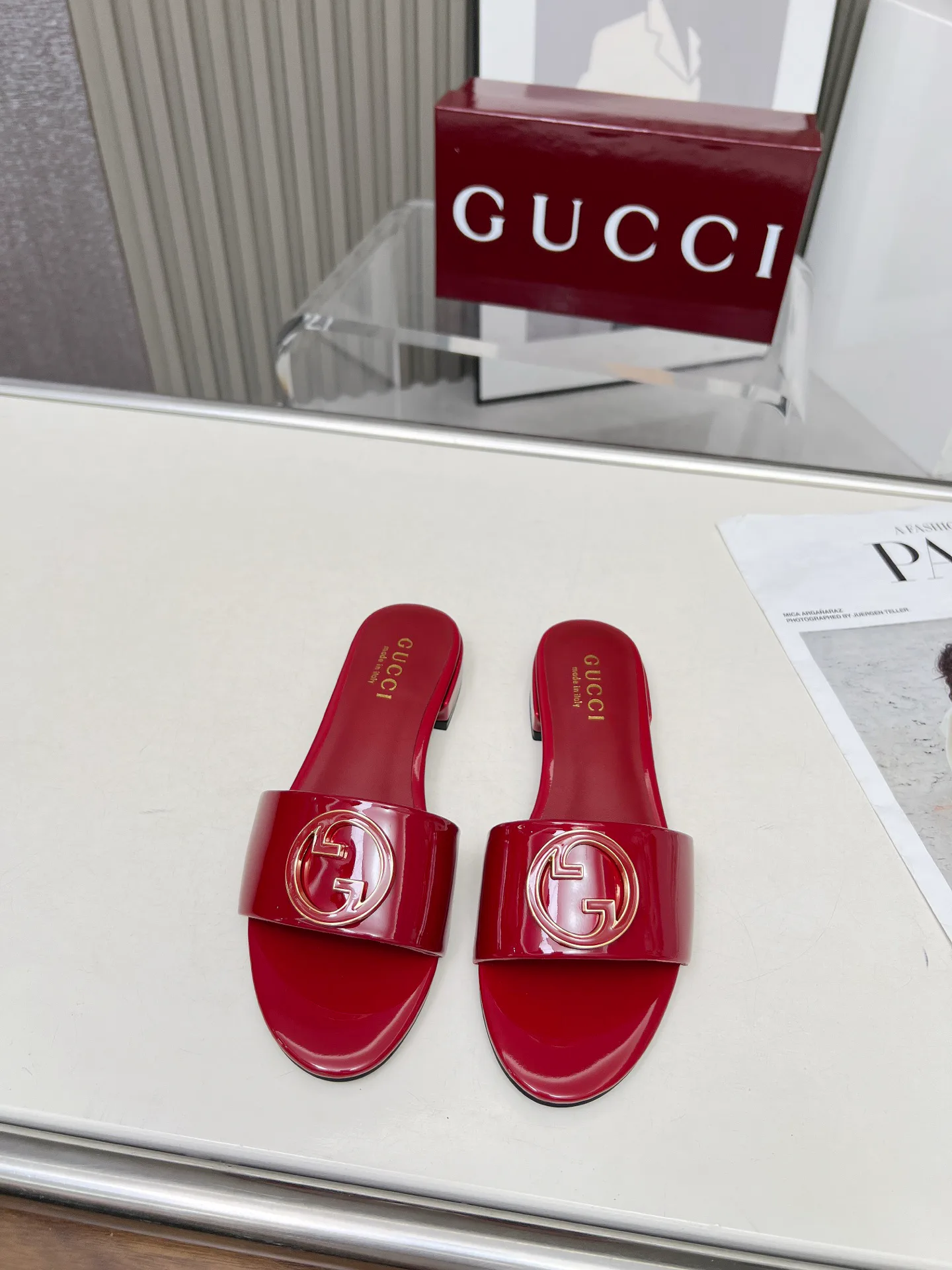 Шлепанцы Женские Gucci 17510
