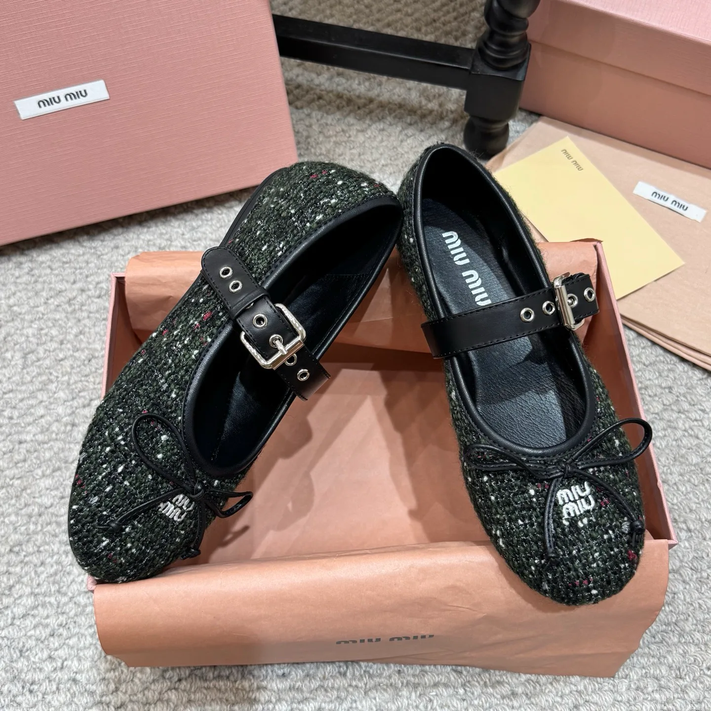 Балетки Женские Miu Miu 18676038