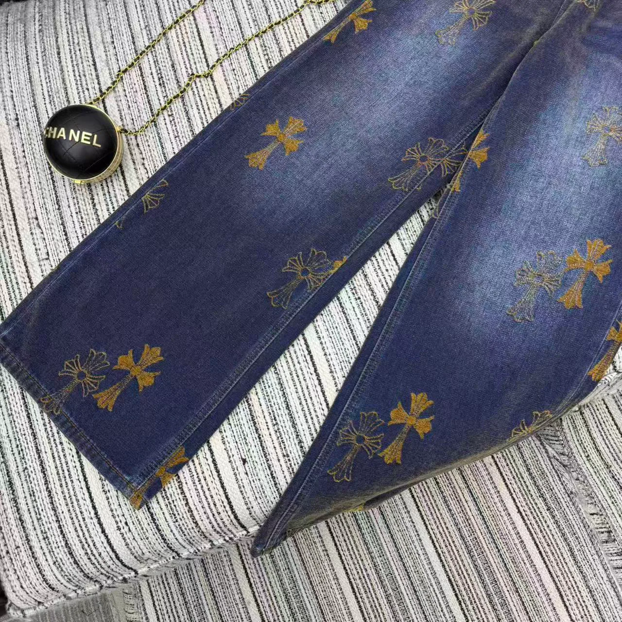 Джинсы Женские Chrome Hearts 335068