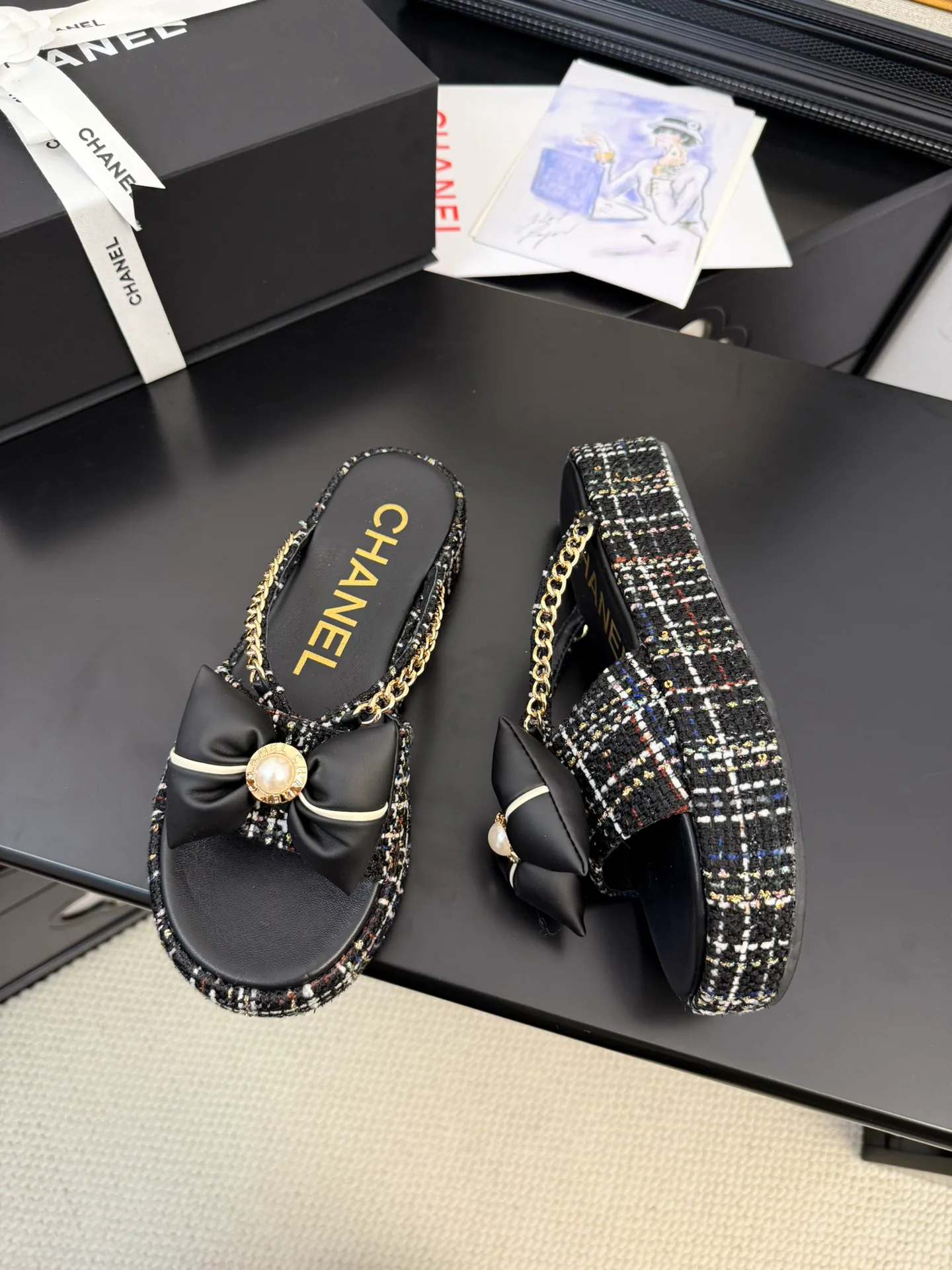Шлепанцы Женские Chanel 20386
