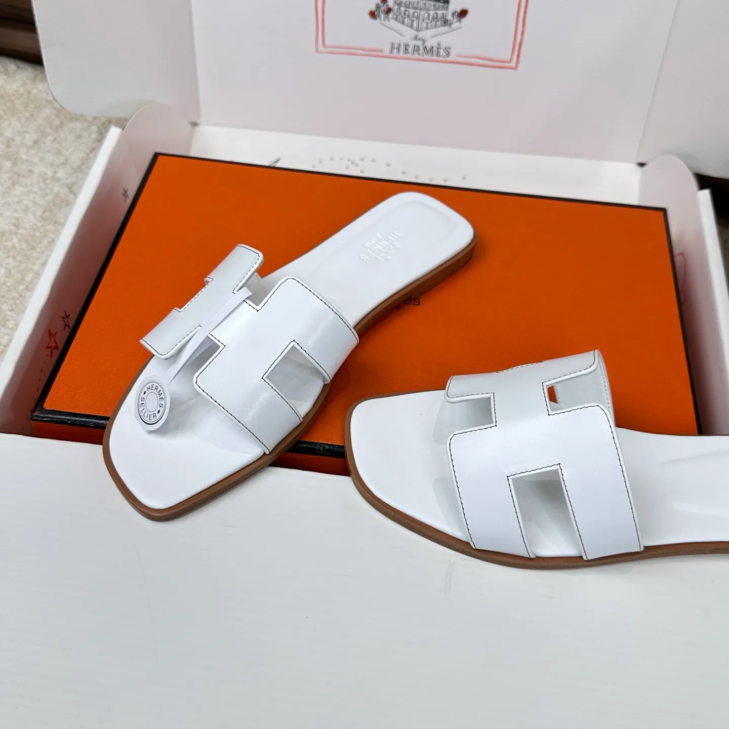 Шлепанцы Женские Hermes 3043274