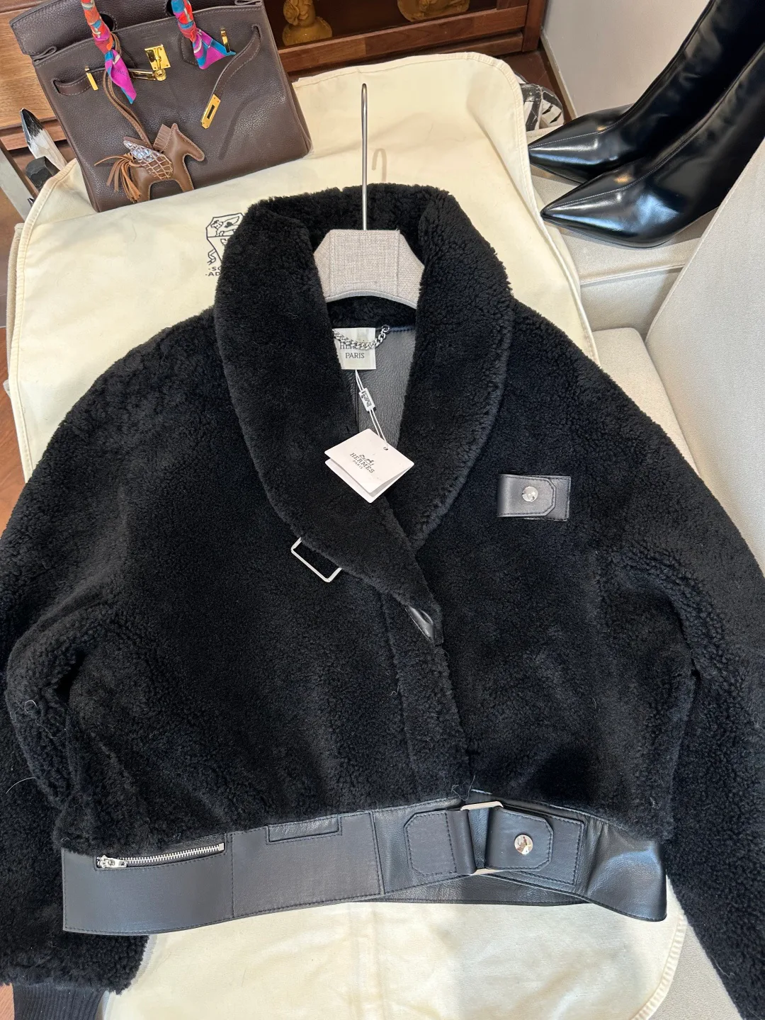 Кожаные Куртки И Дублёнки Женские Hermes 20098279