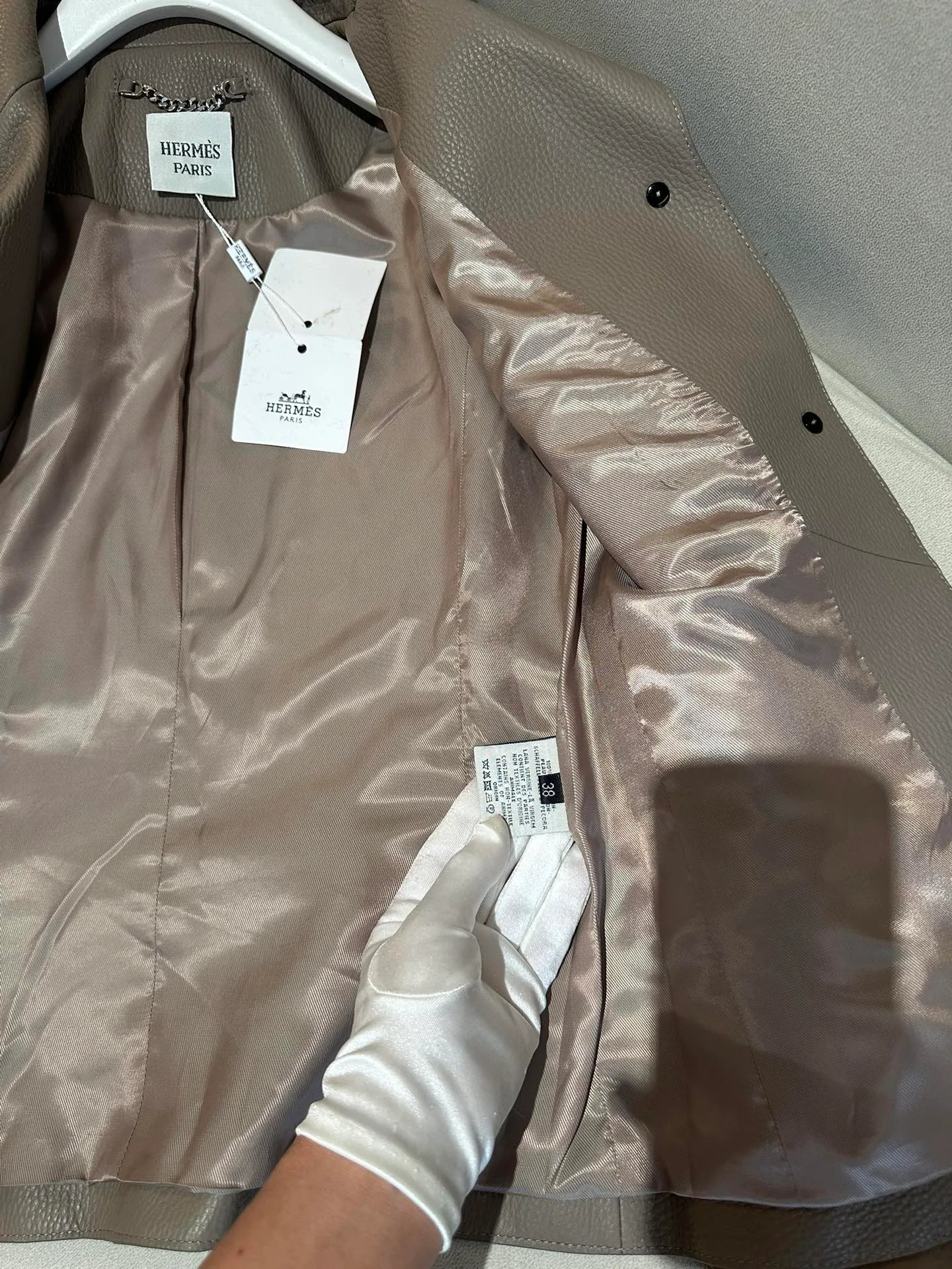 Кожаные Куртки И Дублёнки Женские Hermes 11349929