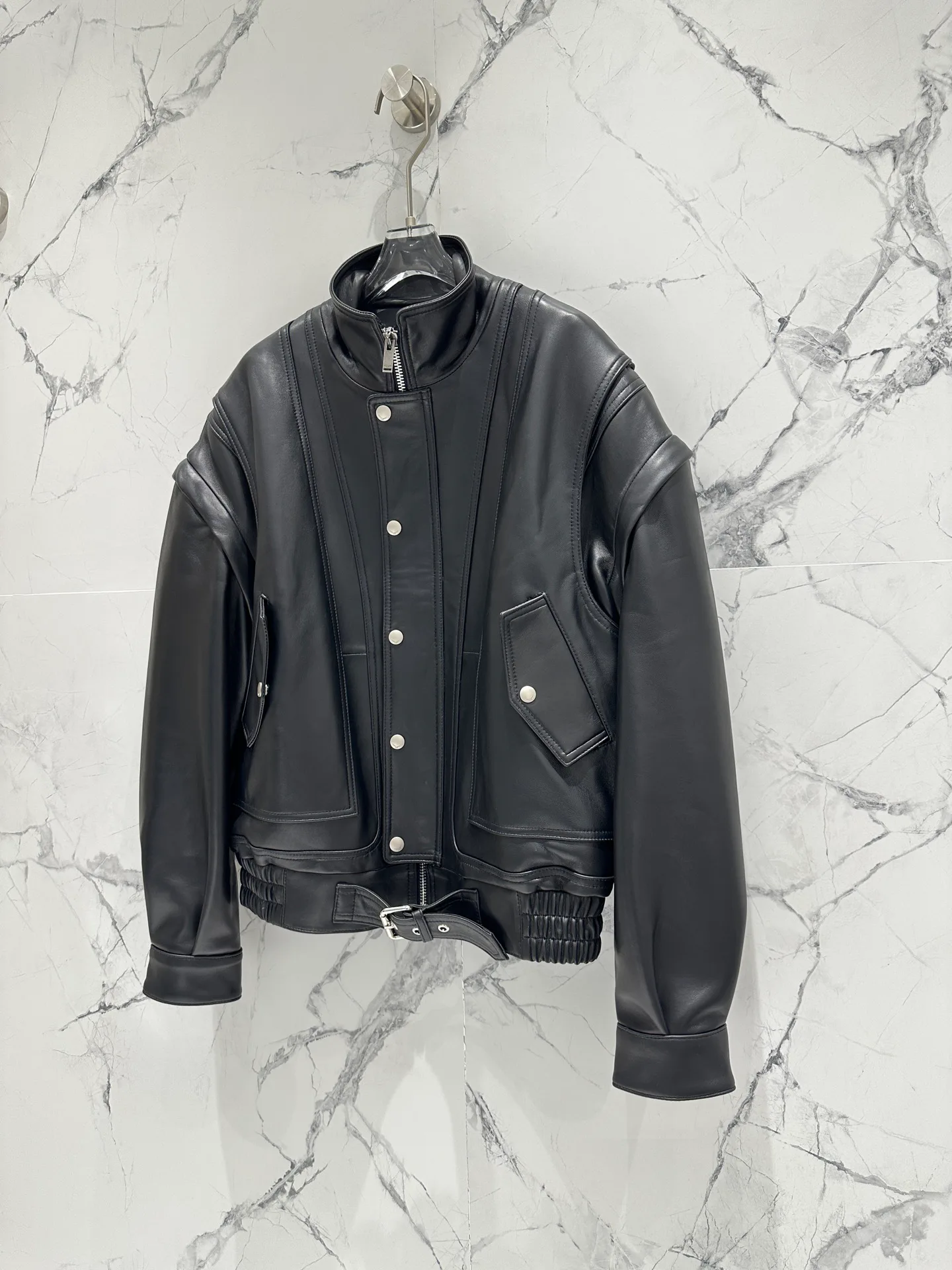 Кожаные Куртки И Дублёнки Женские Saint Laurent 11598146