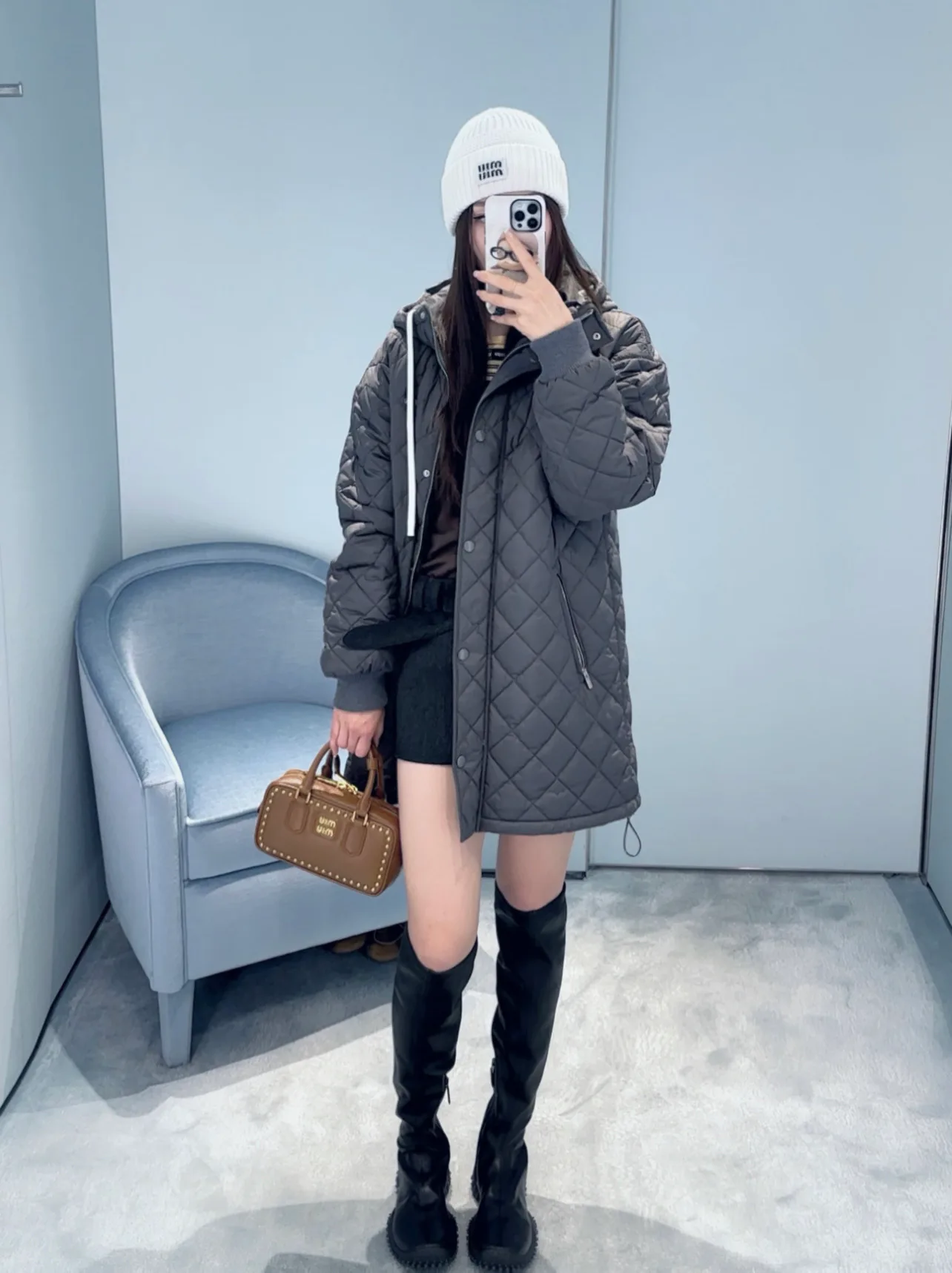 Куртки И Пуховики Женские Miu Miu 18030752