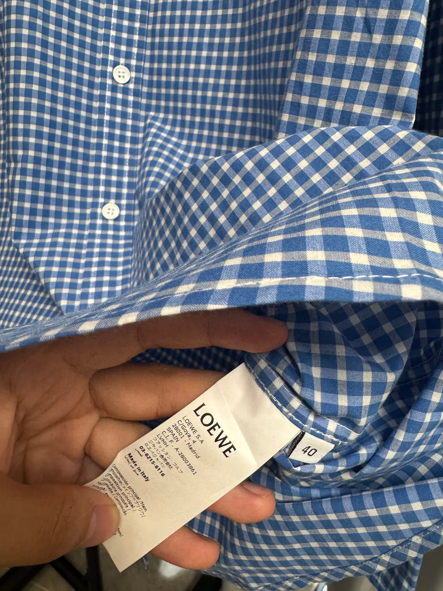 Рубашки Мужские Loewe 17420957